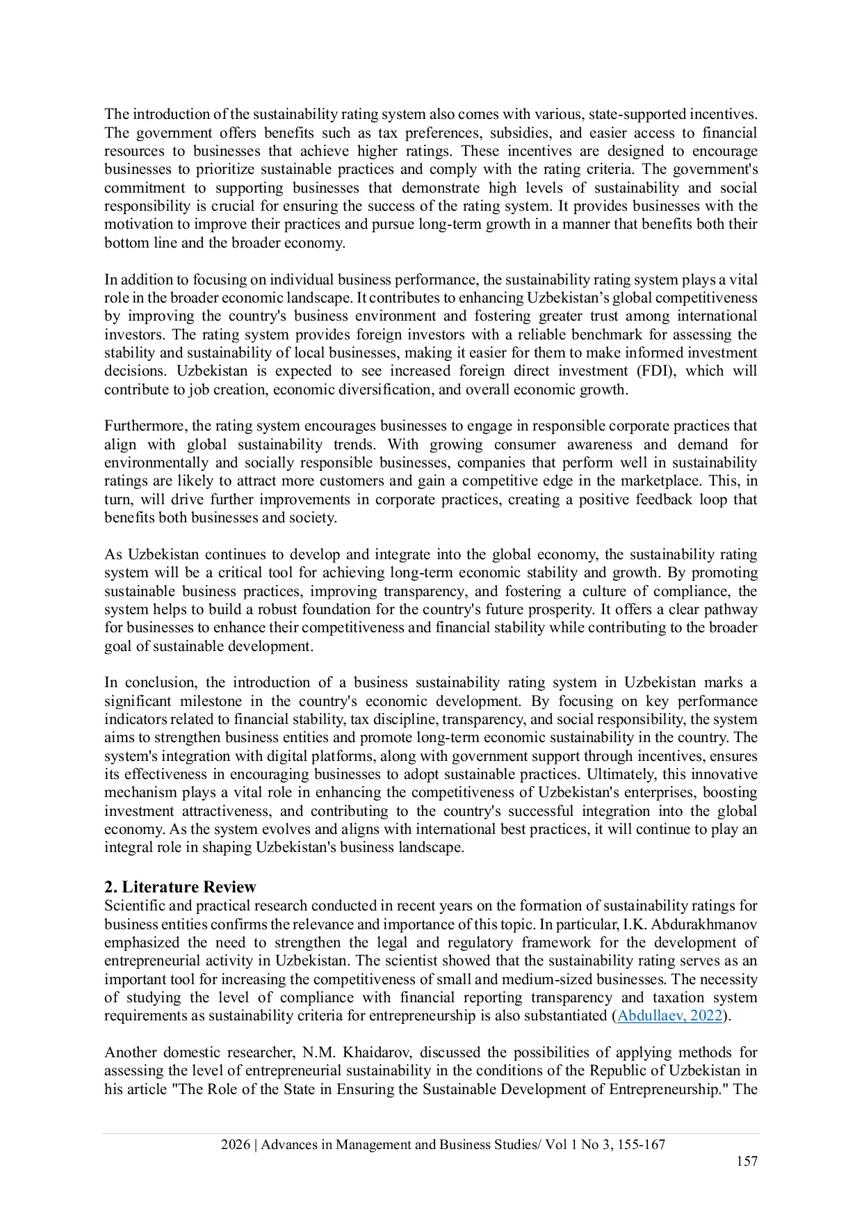 JURIS Stability Rating Of Business Entities A Mechanism For Ensuring Competitiveness