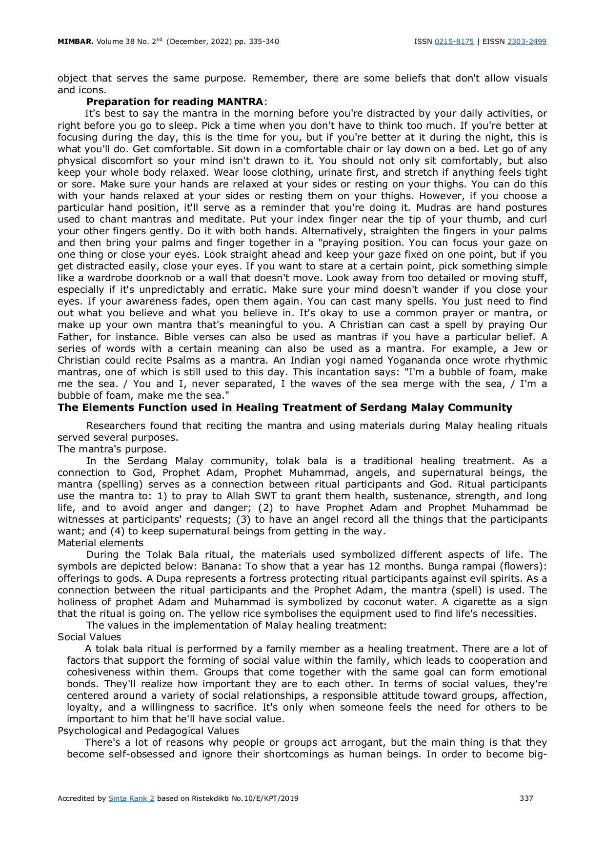 JURIS Changes of The Function of The New Meaning of Ritual Reject Bala Malay Serdang