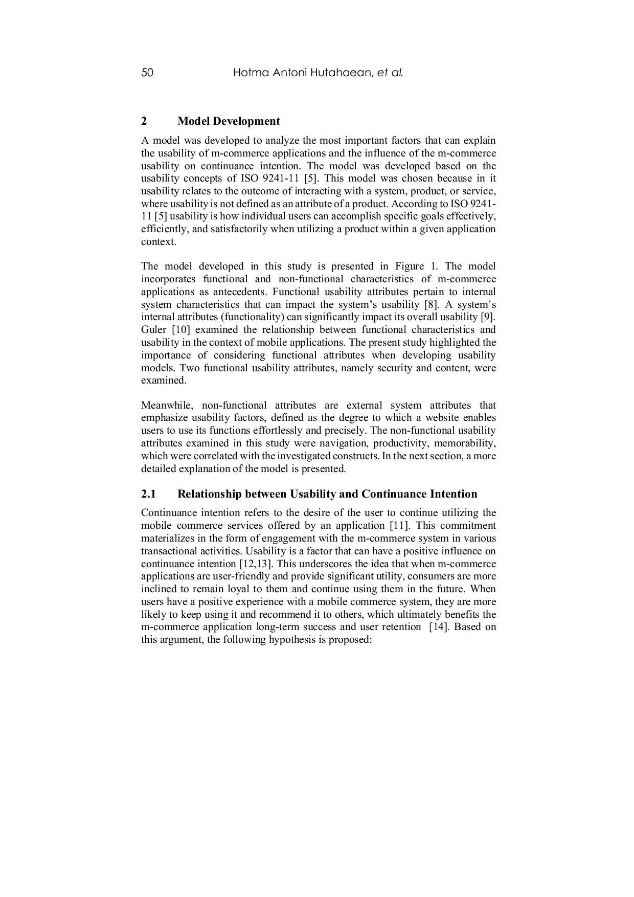 JURIS Investigating the Effect of m Commerce Application s Functional and Non Functional Attributes on Usability and Continuance Intention