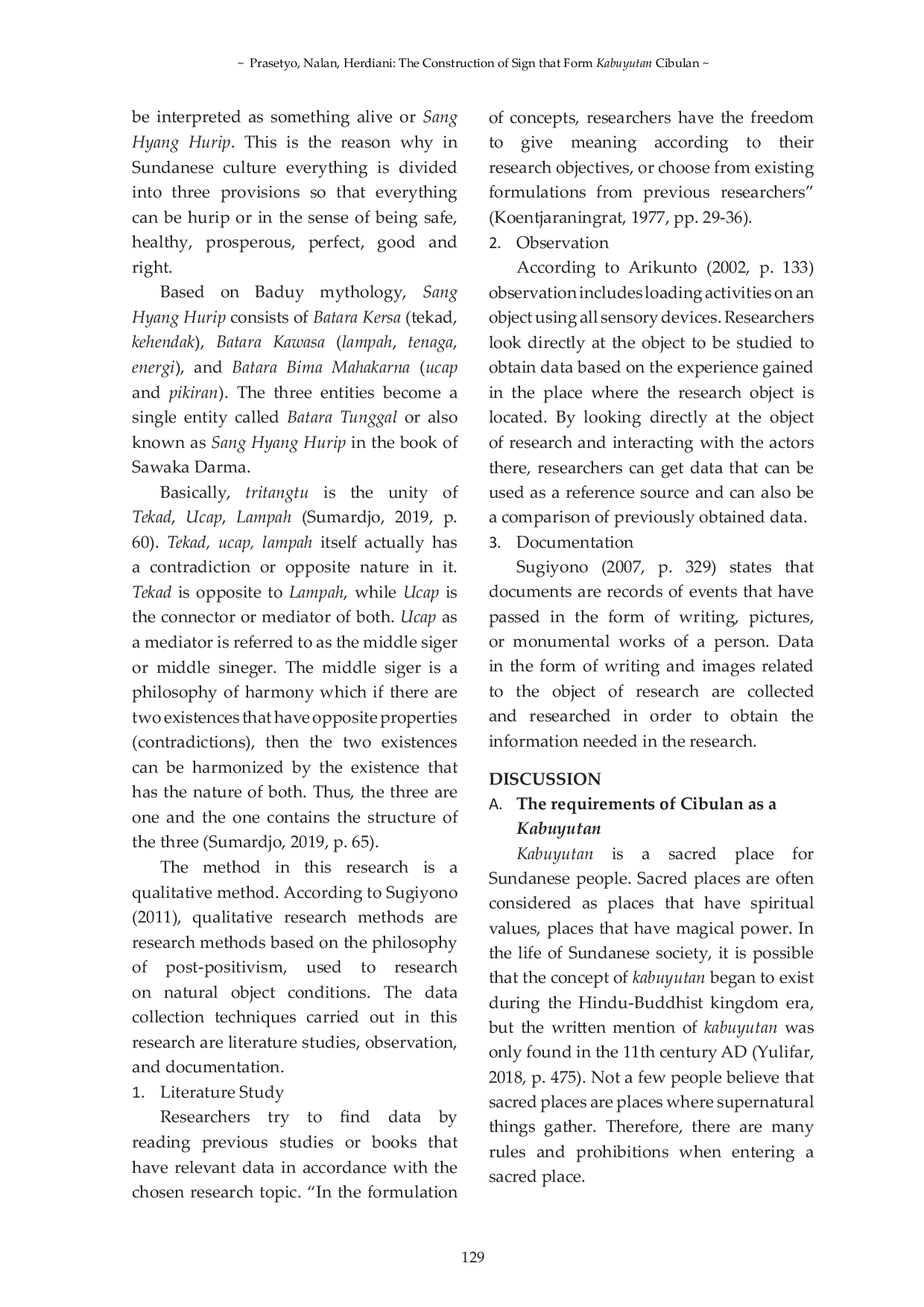 JURIS The Construction of Sign that form Kabuyutan Cibulan