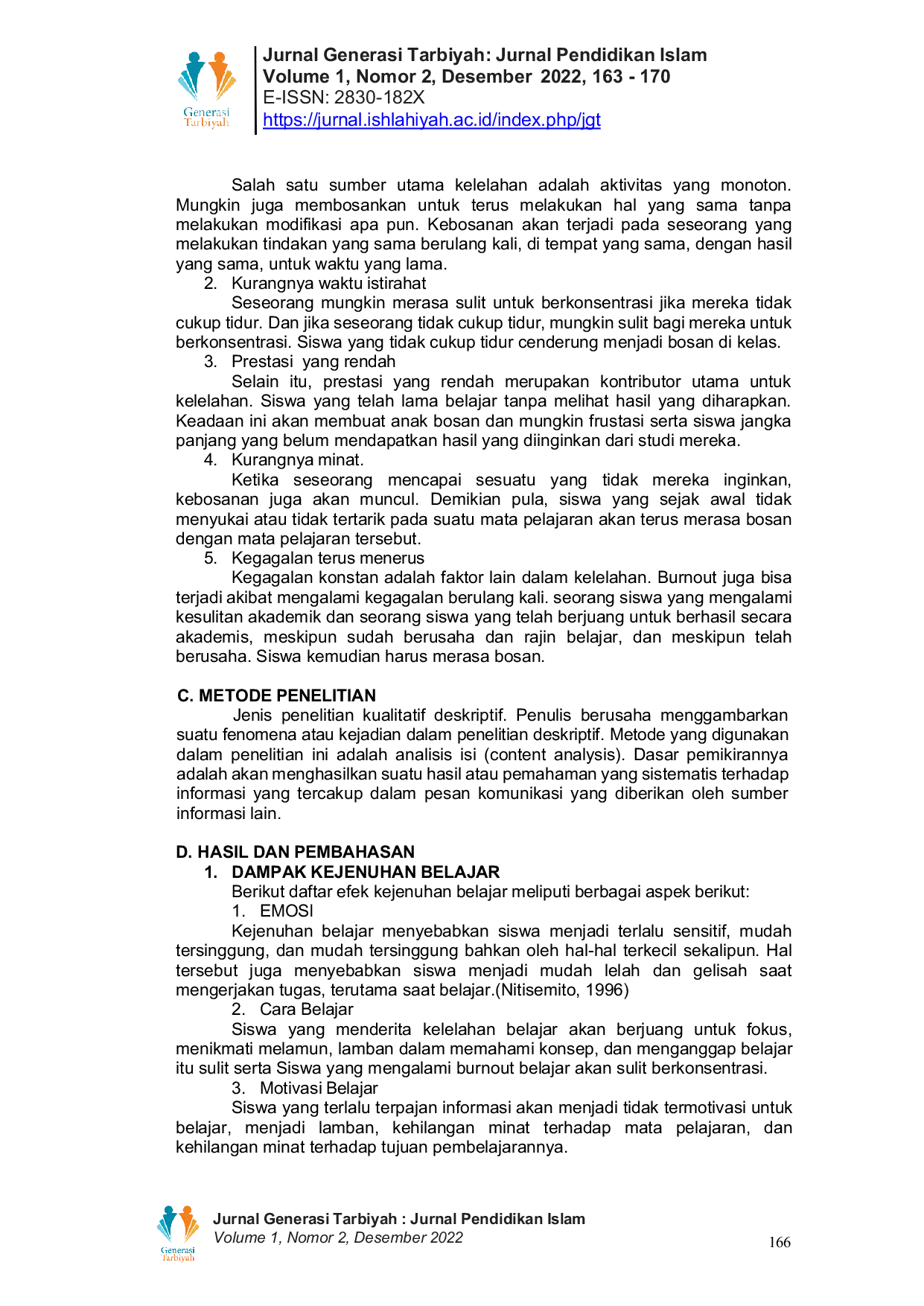 JURIS Kejenuhan Belajar Dampak dan Pencegahan