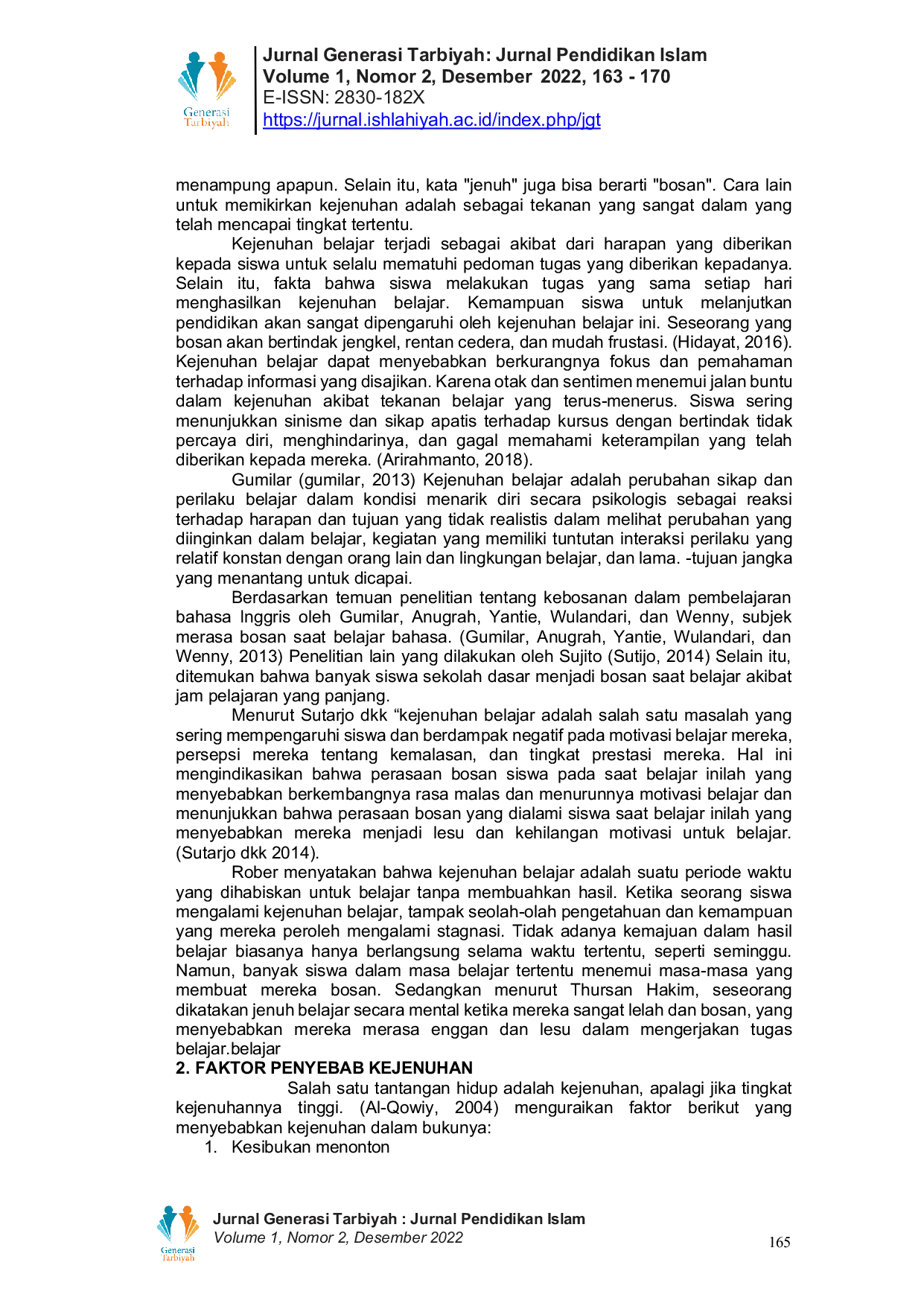 JURIS Kejenuhan Belajar Dampak dan Pencegahan