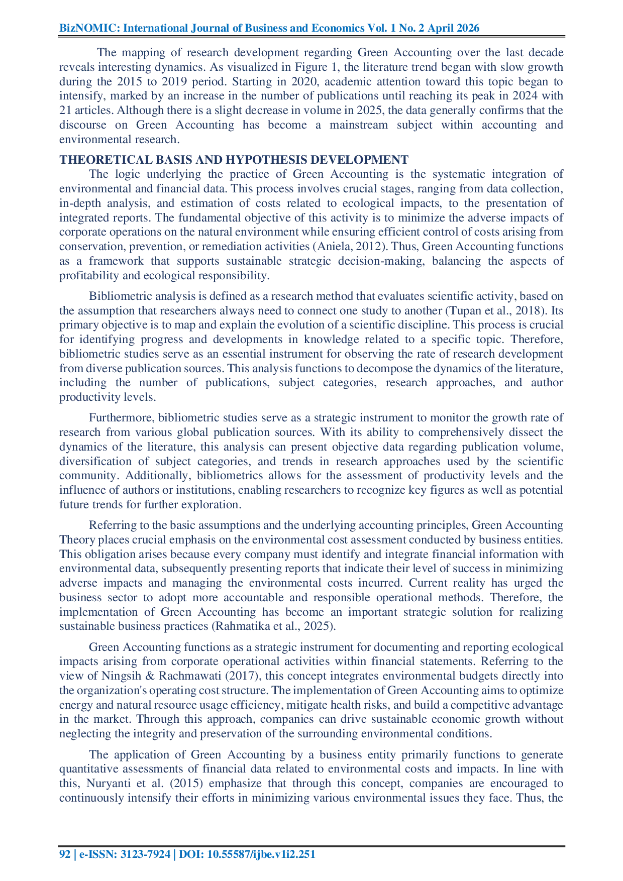 JURIS Bibliometrik Analysis Of Green Accounting