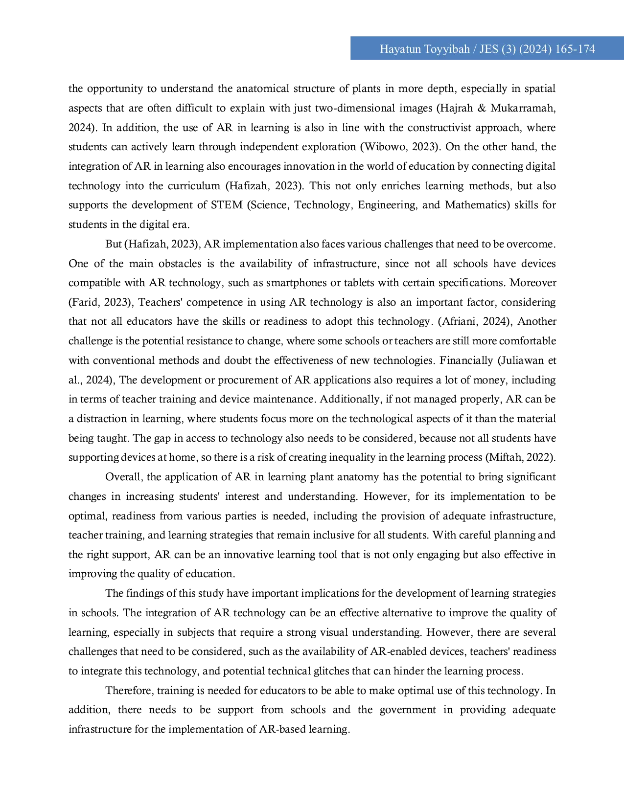 JURIS Implementation of Augmented Reality Based Learning Media to Increase Students Interest and Understanding of Plant Anatomy Materials