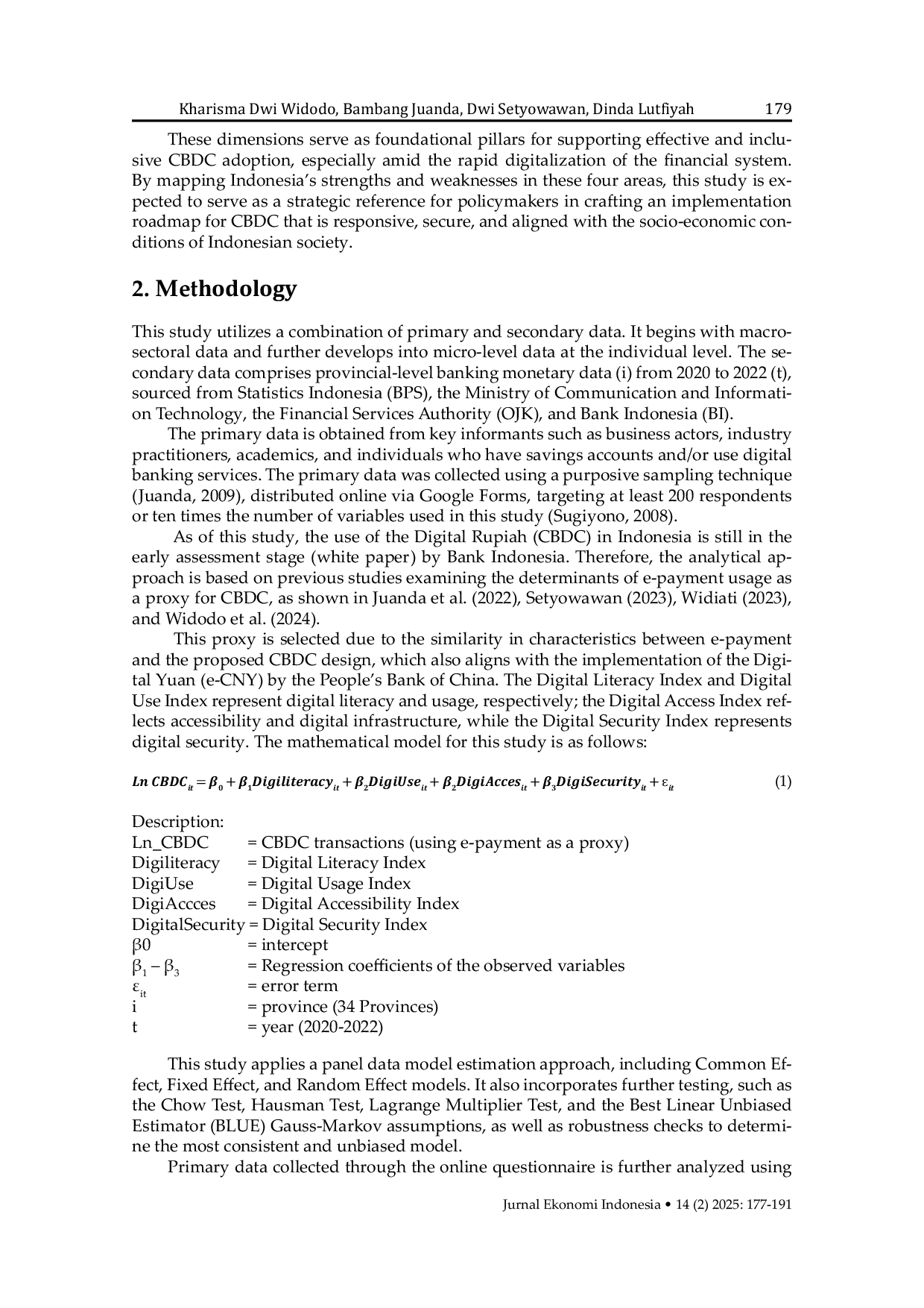 JURIS Digital rupiah Are Indonesians ready