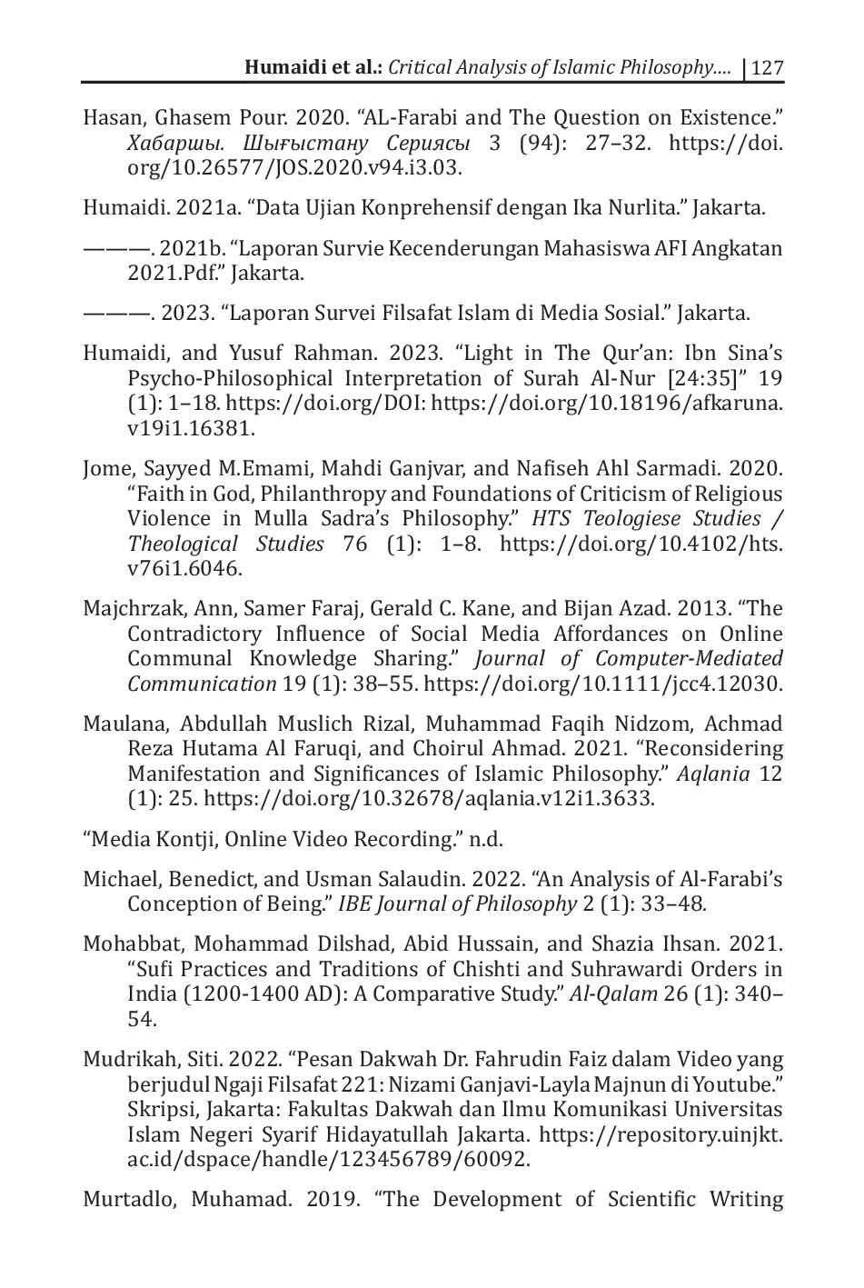 JURIS Critical Analysis of Islamic Philosophy on Social Media A Study of Fahruddin Faiz s YouTube Content