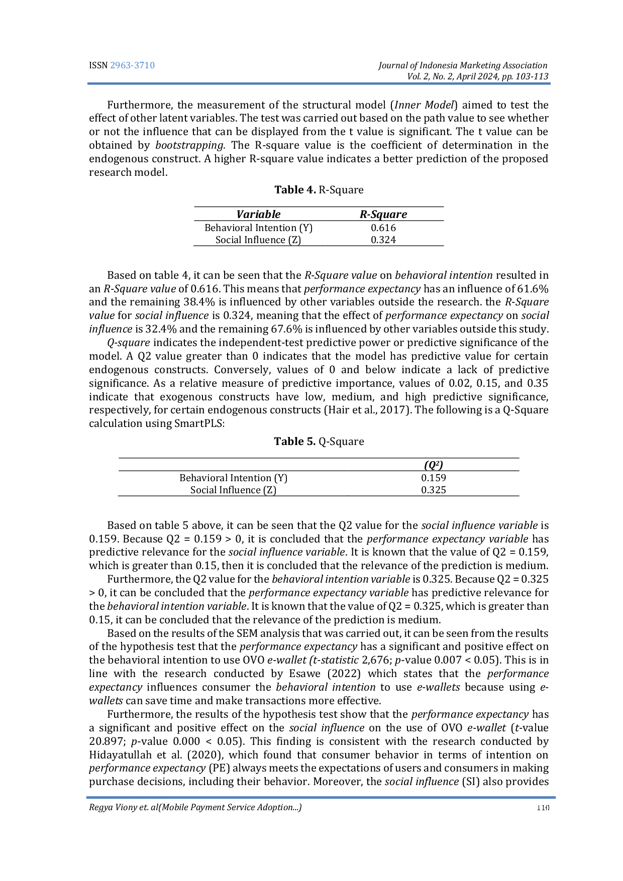 JURIS Mobile Payment Service Adoption Understanding OVO E Wallet Customers Among Gen Y and Gen Z in Bandung West Java