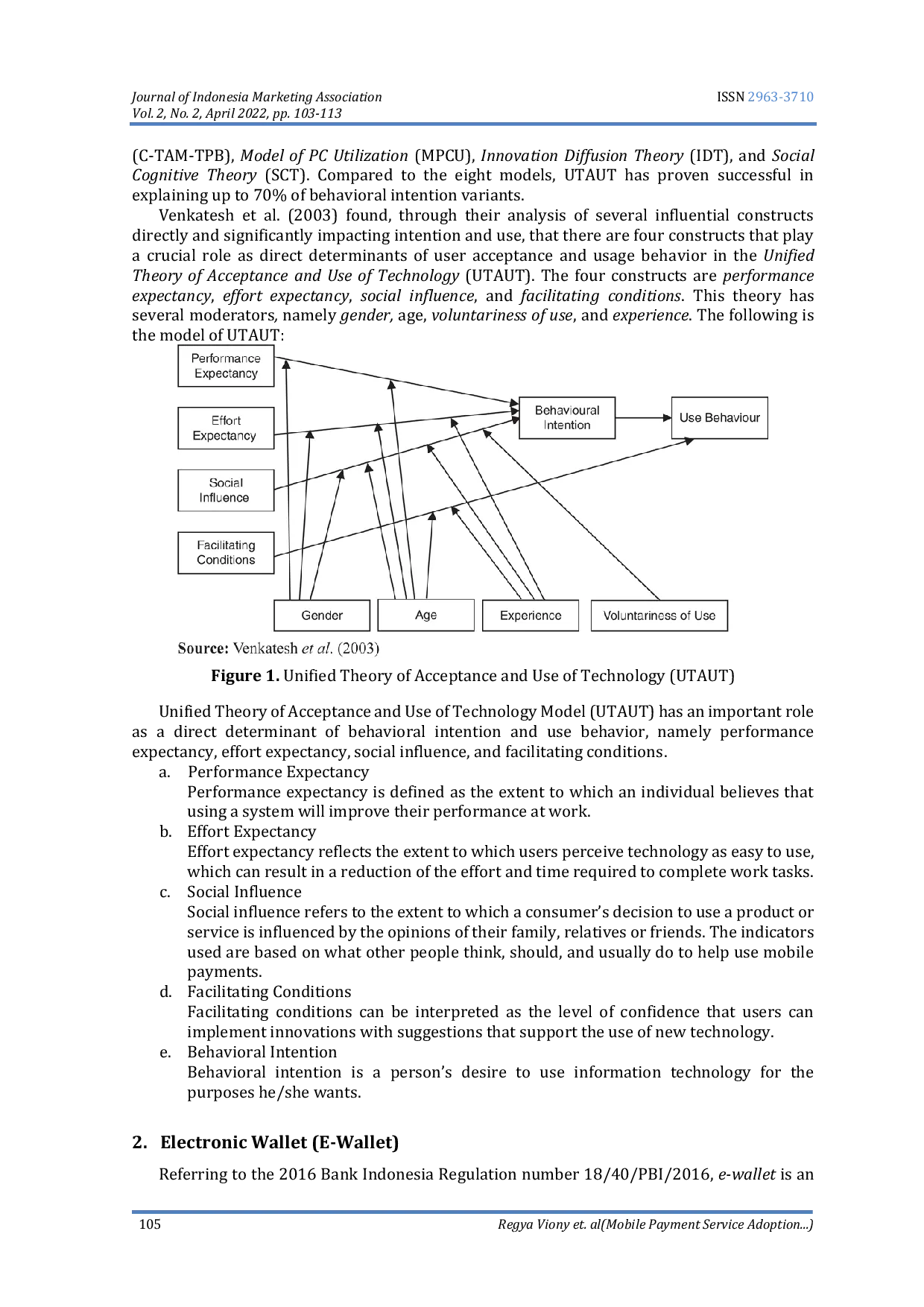 JURIS Mobile Payment Service Adoption Understanding OVO E Wallet Customers Among Gen Y and Gen Z in Bandung West Java