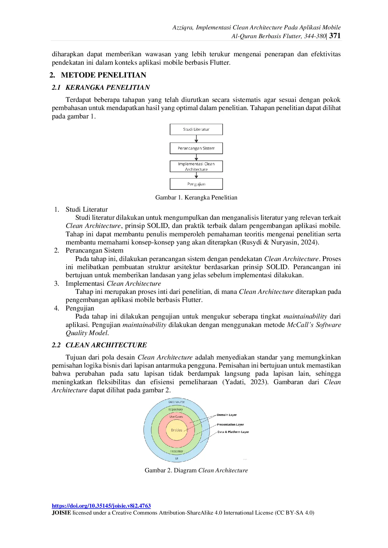 JURIS Implementasi Clean Architecture Pada Aplikasi Mobile Al Quran Berbasis Flutter
