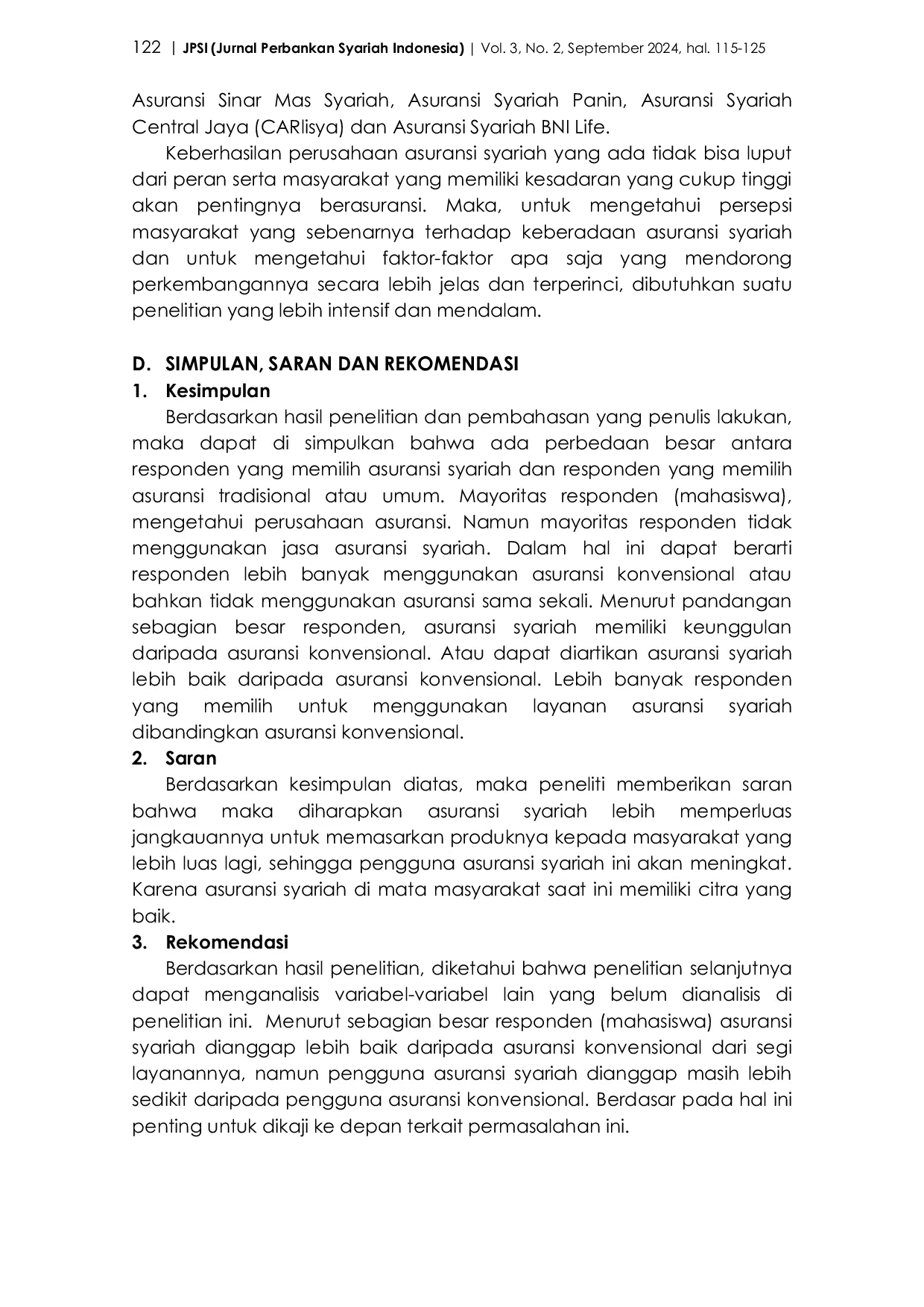 JURIS Stigma Mahasiswa Program Studi Ekonomi Syariah Mengenai Asuransi Syariah Dibandingkan Asuransi Konvensional