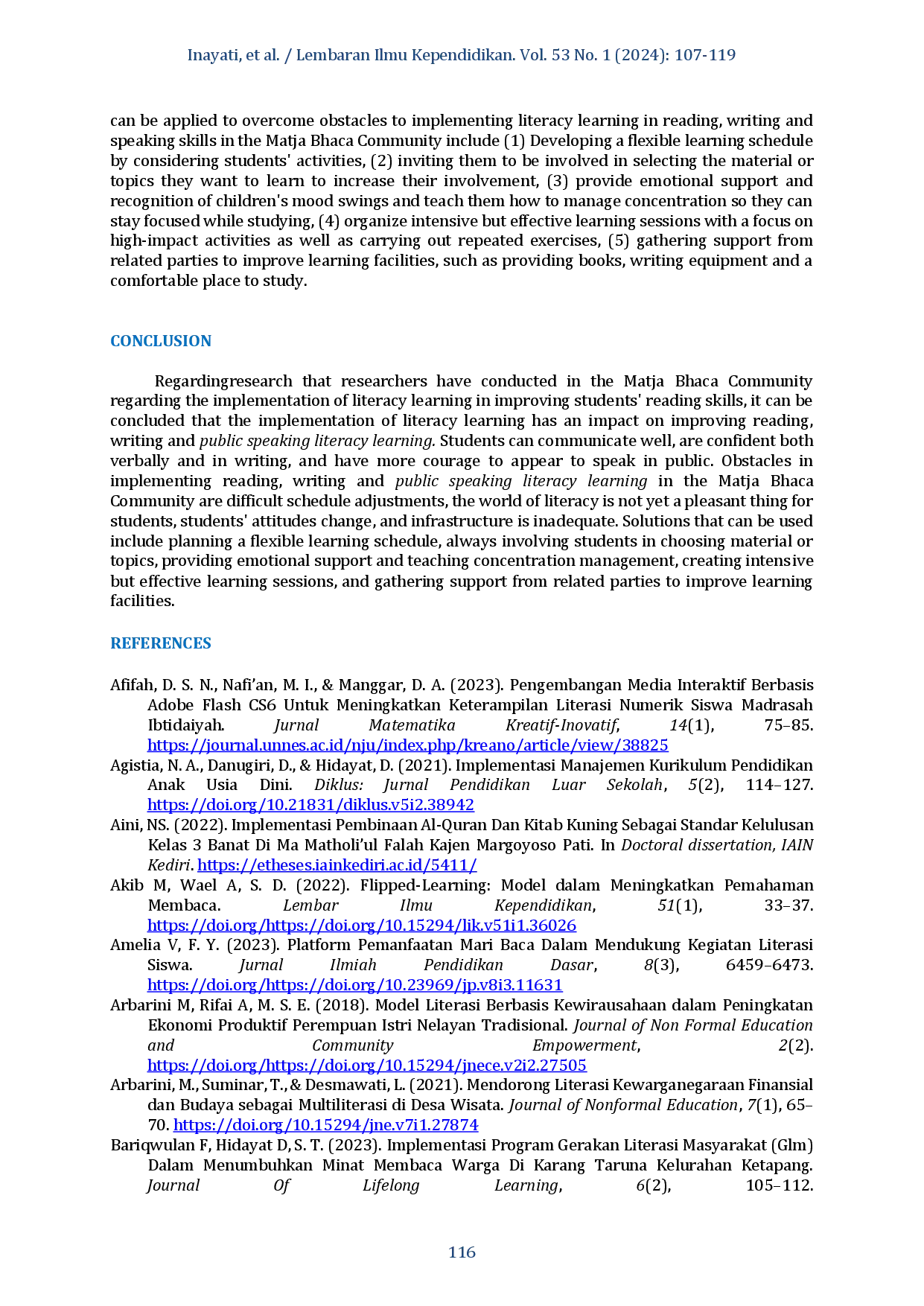 juris Implementation Of Literacy Learning For Students In Increasing Interest In Reading In The Matja Bhaca Community