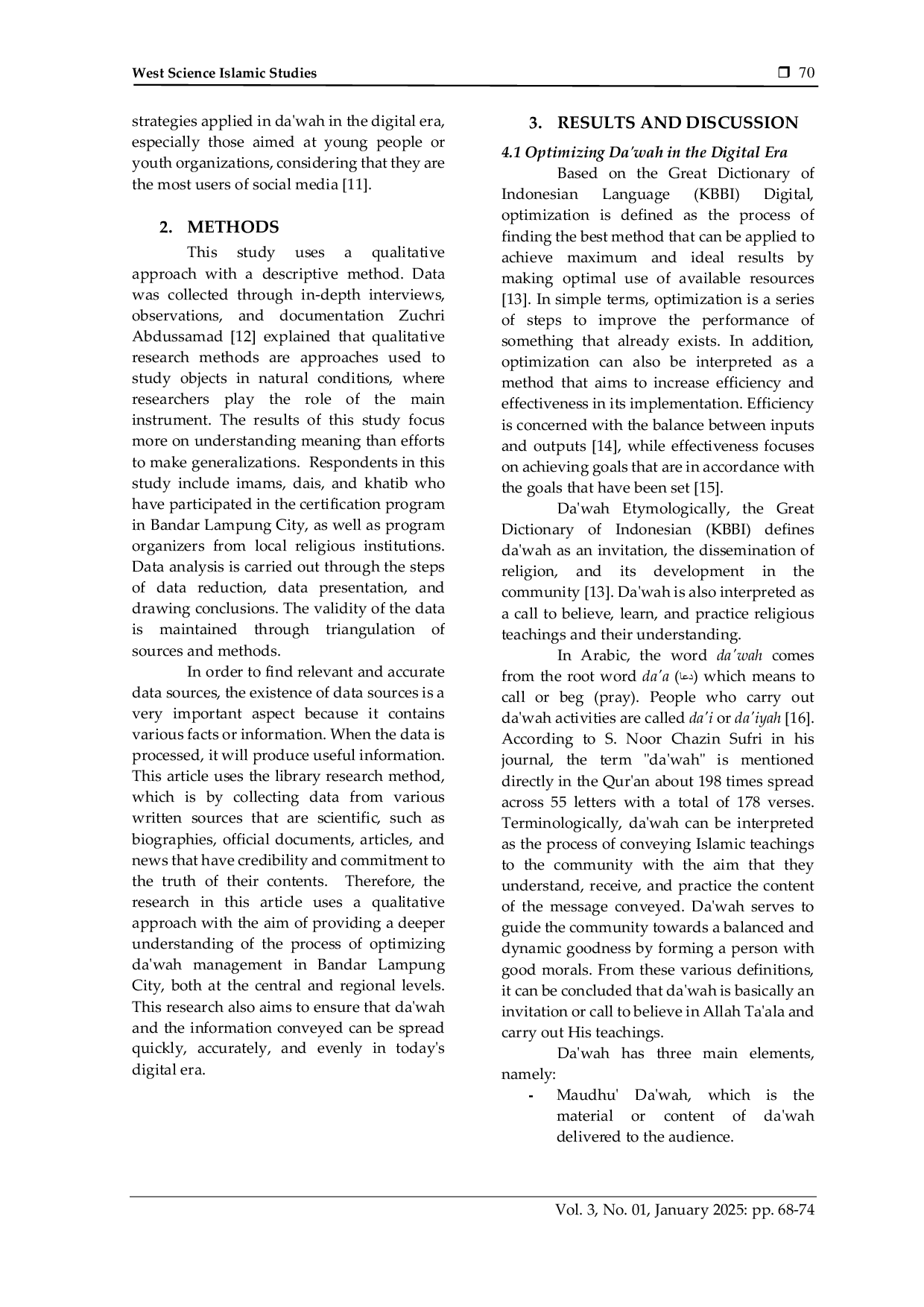 JURIS Optimizing Da wah in the Digital Era Through the Imam Dai and Khatib Certification Program in Bandar Lampung City