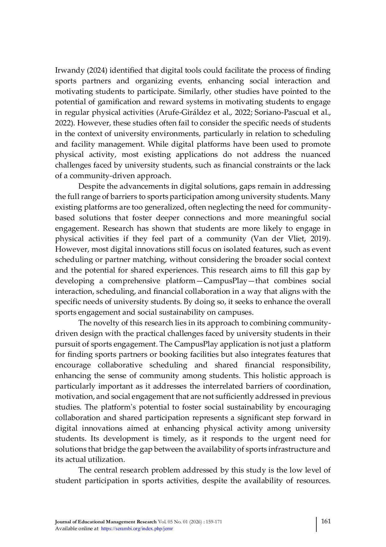 JURIS CampusPlay Leveraging Community Based Digital Innovation to Boost University Students Sports Engagement