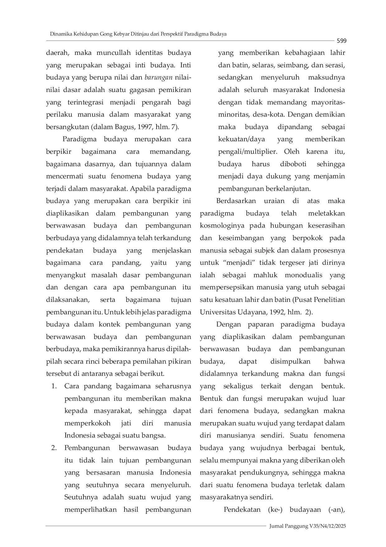 JURIS Dinamika Kehidupan Gong Kebyar Ditinjau dari Perspektif Paradigma Budaya