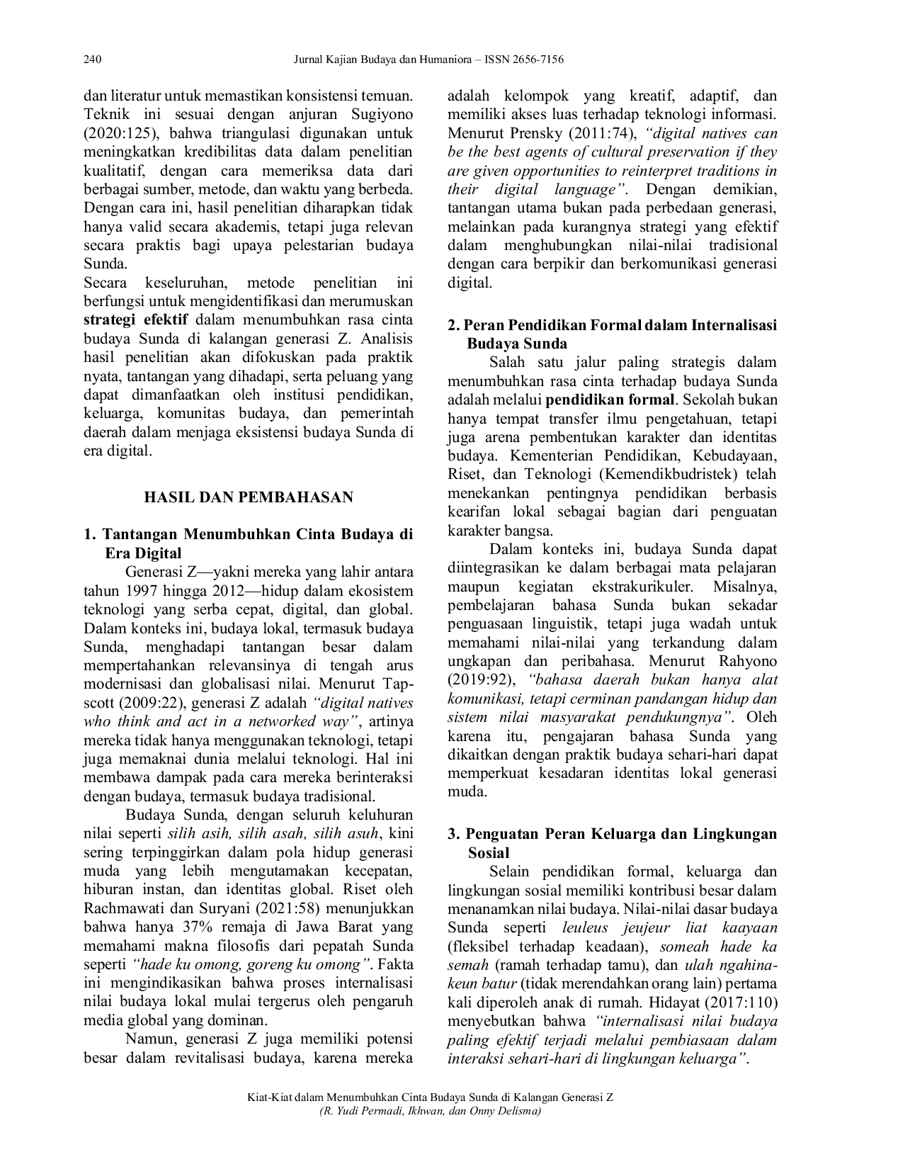 JURIS Kiat Kiat dalam Menumbuhkan Cinta Budaya Sunda di Kalangan Generasi Z