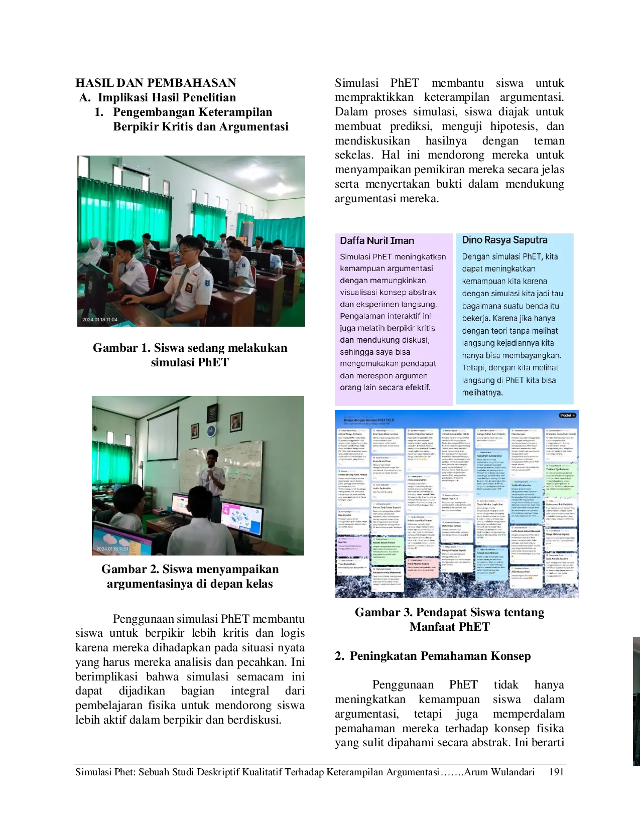 JURIS SIMULASI PhET SEBUAH STUDI DESKRIPTIF KUALITATIF TERHADAP KETERAMPILAN ARGUMENTASI