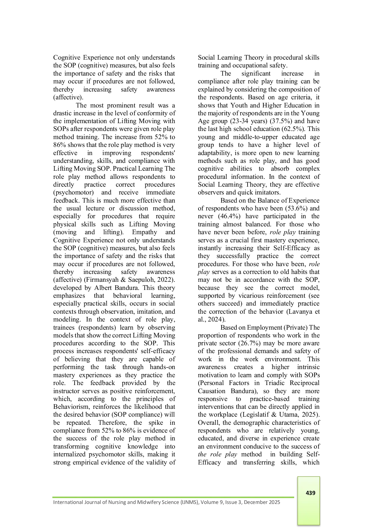 JURIS Lifting Moving Management With Role Play Method On Volunteers Mojokerto Tanggap Bencana MTB