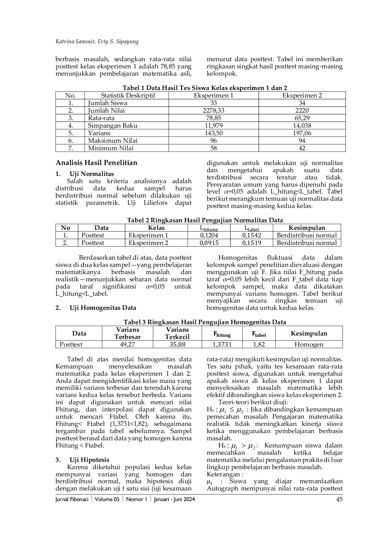 JURIS Perbedaan Kemampuan Pemecahan Masalah Matematik Siswa Diajarkan Melalui Pembelajaran Matematika Realistik dan Pembelajaran Berbasis Masalah Berbantuan Autograph