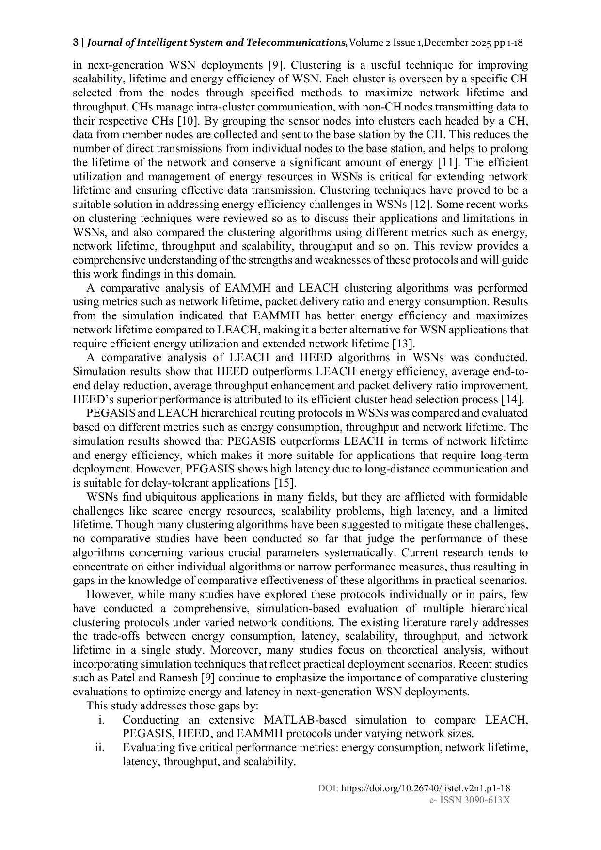 JURIS Simulation Based Performance Evaluation of Hierarchical Routing Protocols for Wireless Sensor Networks