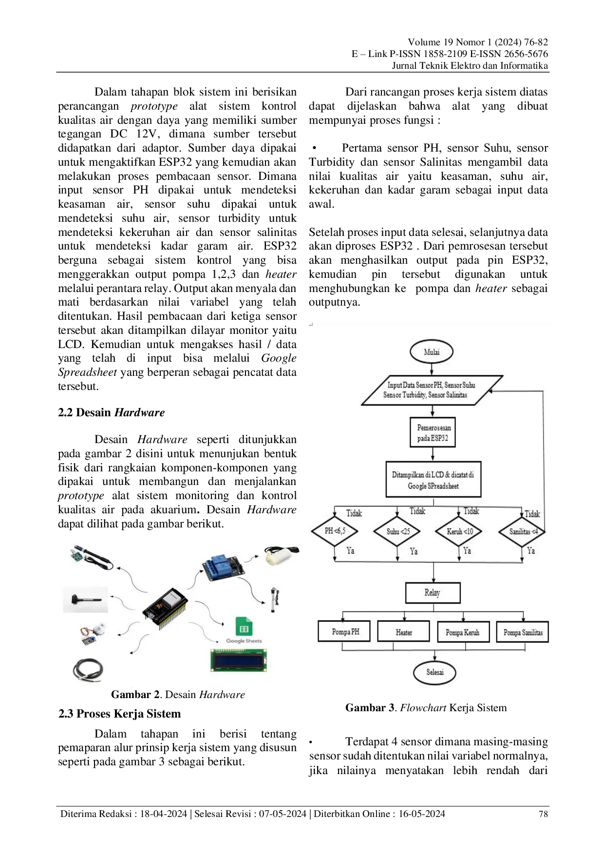 JURIS Sistem Monitoring dan Kontrol Kualitas Air pada Akuarium