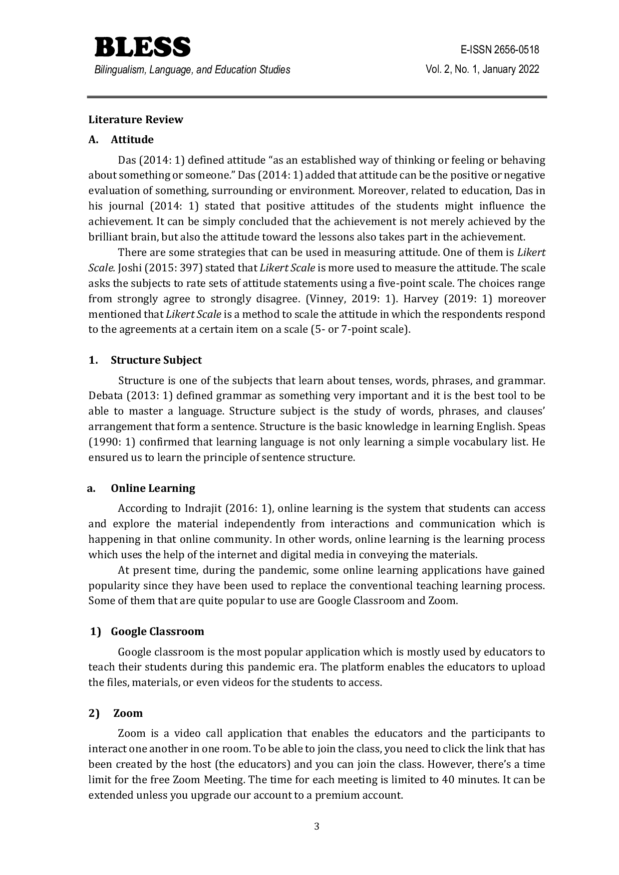 JURIS Students Attitudes Towards Structure Subjects In Distance Learning