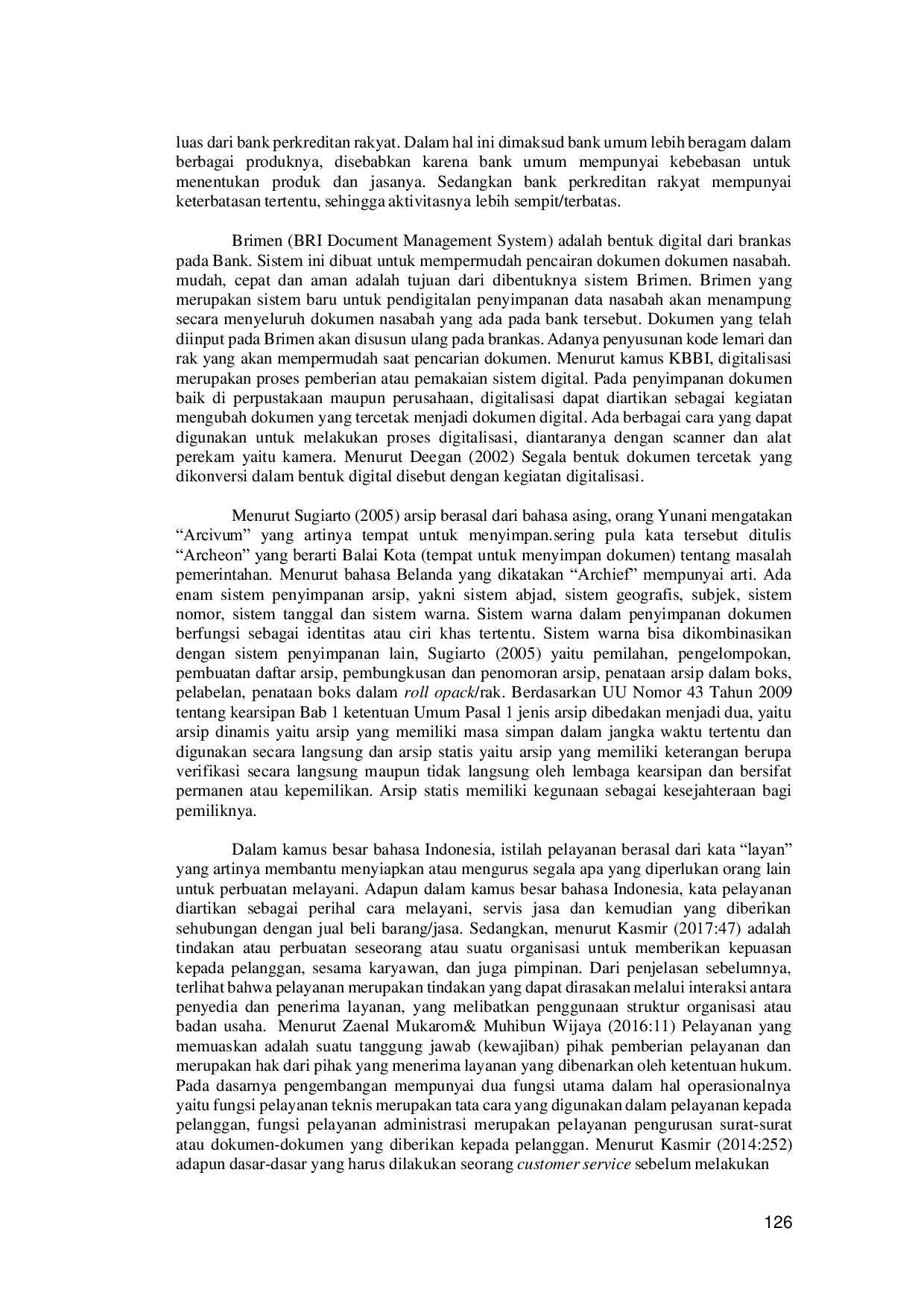 JURIS Implementasi Sistem Digital Brimen Bri Document Management System Pada Bank Rakyat Indonesia Cabang Kawi Malang