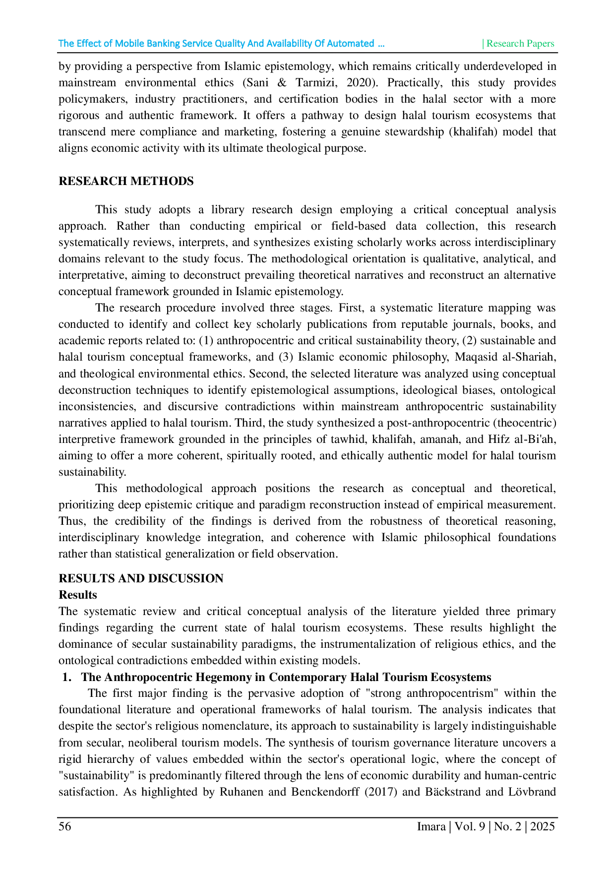 JURIS Deconstructing Anthropocentric Sustainability A Post Anthropocentric Critique of Halal Tourism Ecosystem