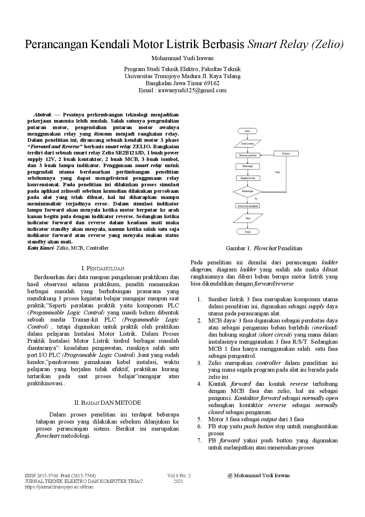 juris Perancangan Kendali Motor Listrik Berbasis Smart Relay Zelio
