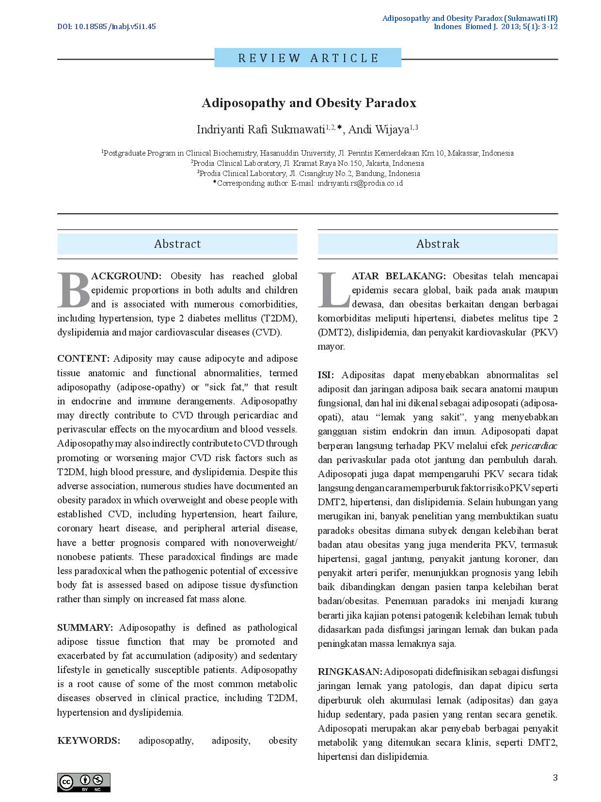 juris Adiposopathy and Obesity Paradox