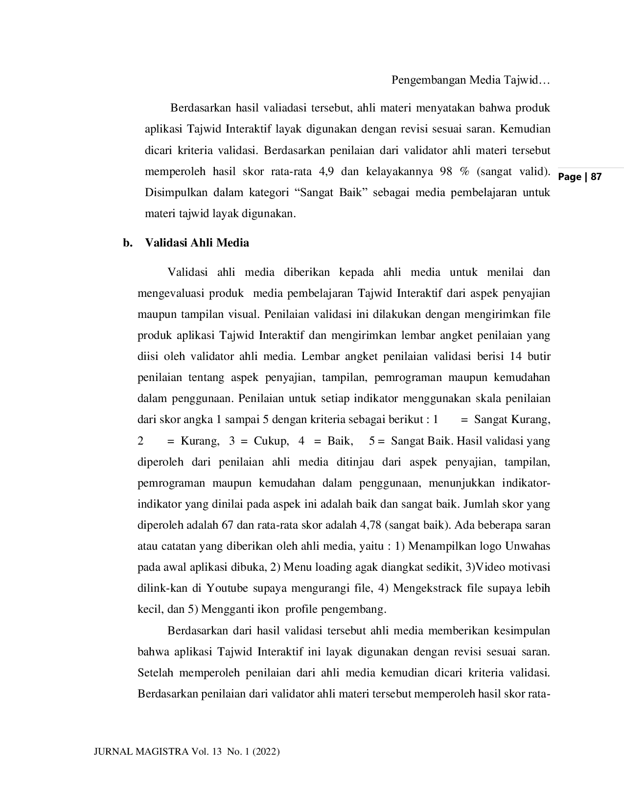JURIS Pengembangan Media Tajwid Interaktif Berbasis Aplikasi Android Pada Mata Pelajaran BTQ Di Sekolah Dasar