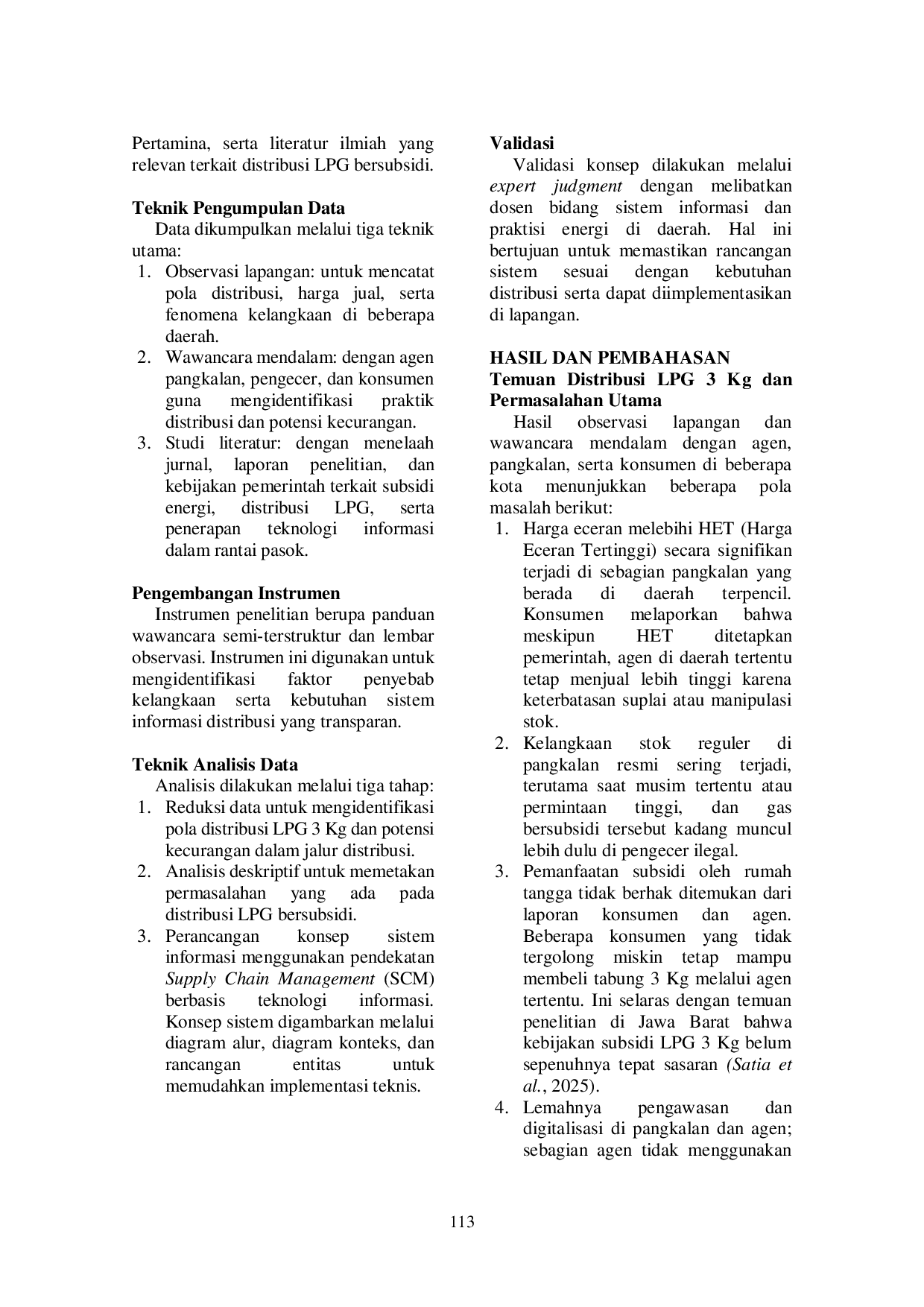 JURIS Konsep Penyelesaian Permasalahan Kelangkaan Gas Elpiji 3kg di Indonesia dengan Memanfaatkan Teknologi Informasi