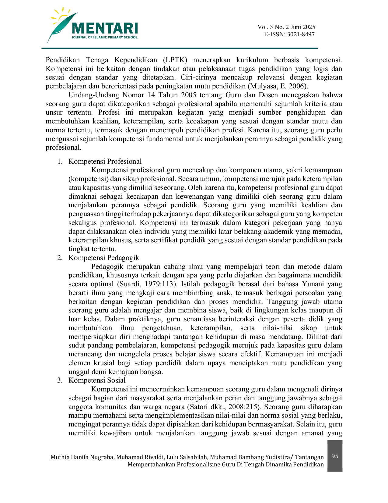 JURIS Tantangan Mempertahankan Profesionalisme di Tengah Dinamika Pendidikan