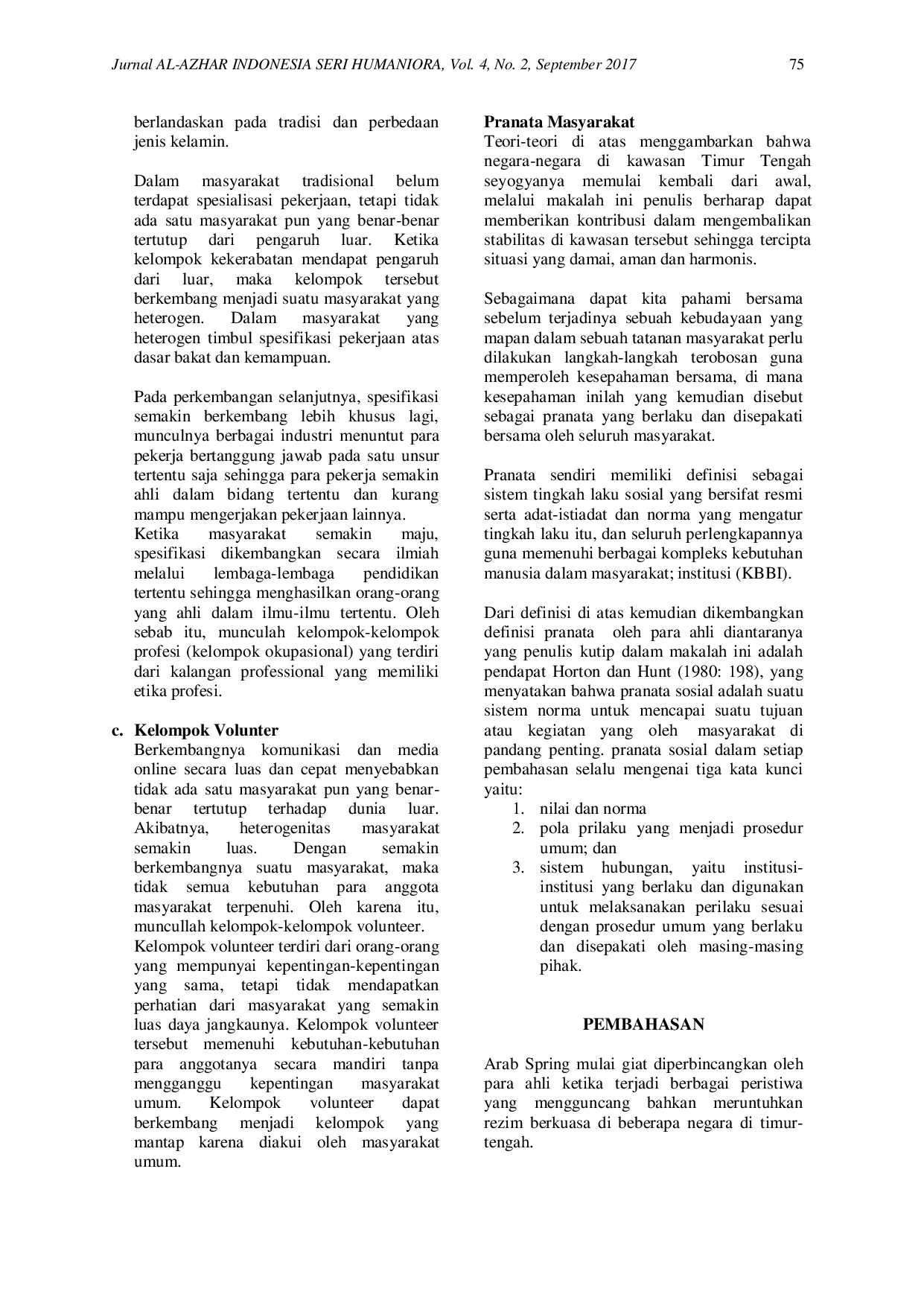 JURIS Budaya Timur Tengah Pasca Arab Spring Analisis Deskriptif Budaya Arab