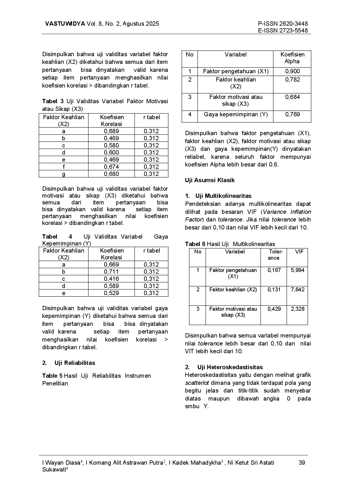 JURIS Faktor Faktor Yang Mempengaruhi Gaya Kepemimpinan Manajer Proyek Dalam Pelaksanaan Proyek Konstruksi Studi Kasus Pembangunan Gedung Dekanat Fakultas Kedokteran Hewan FKH Universitas Udayana