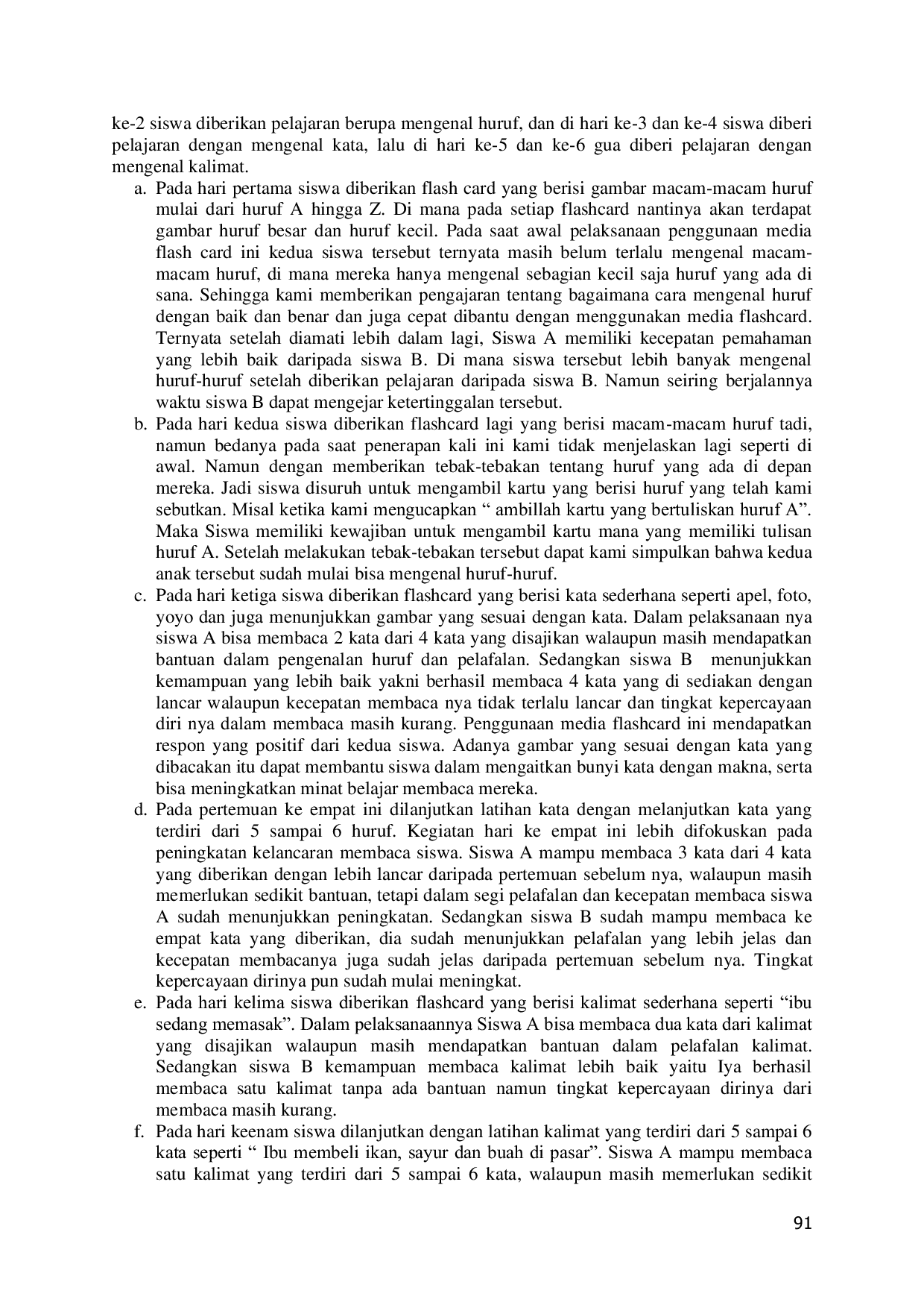 JURIS Pendampingan Siswa Dengan Kesulitan Membaca Melalui Media Flashcard Ber Level Di Sdn Jungcangcang 3