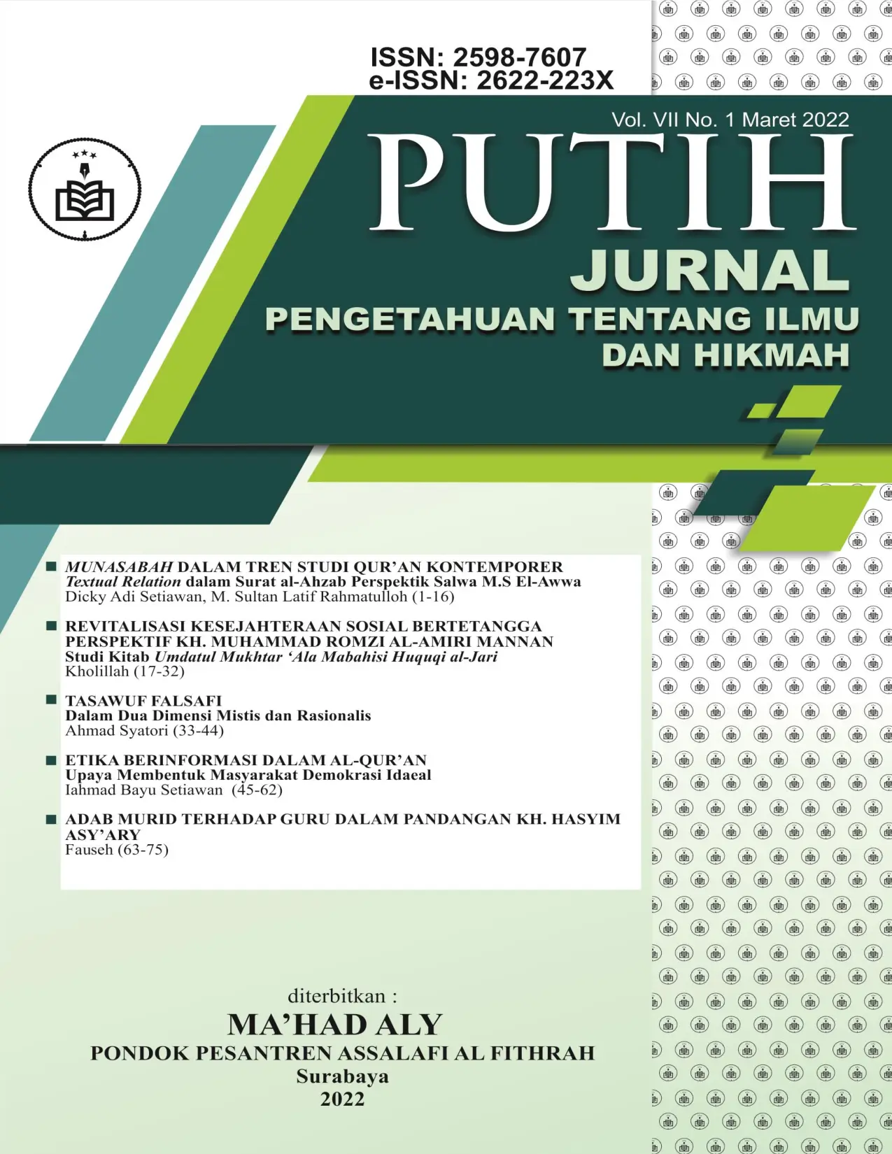 JURIS Munasabah Dalam Tren Studi Qur an Kontemporer