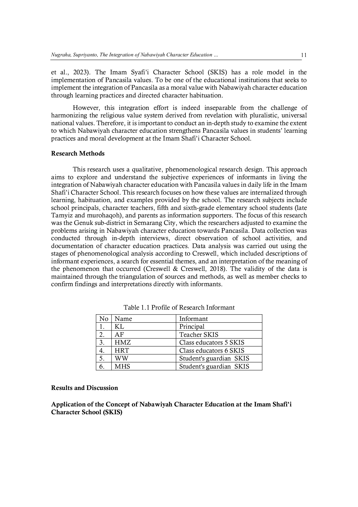 JURIS The Nabawiyah based Character Education and Pancasila Values in The Moral Development of SKIS Students