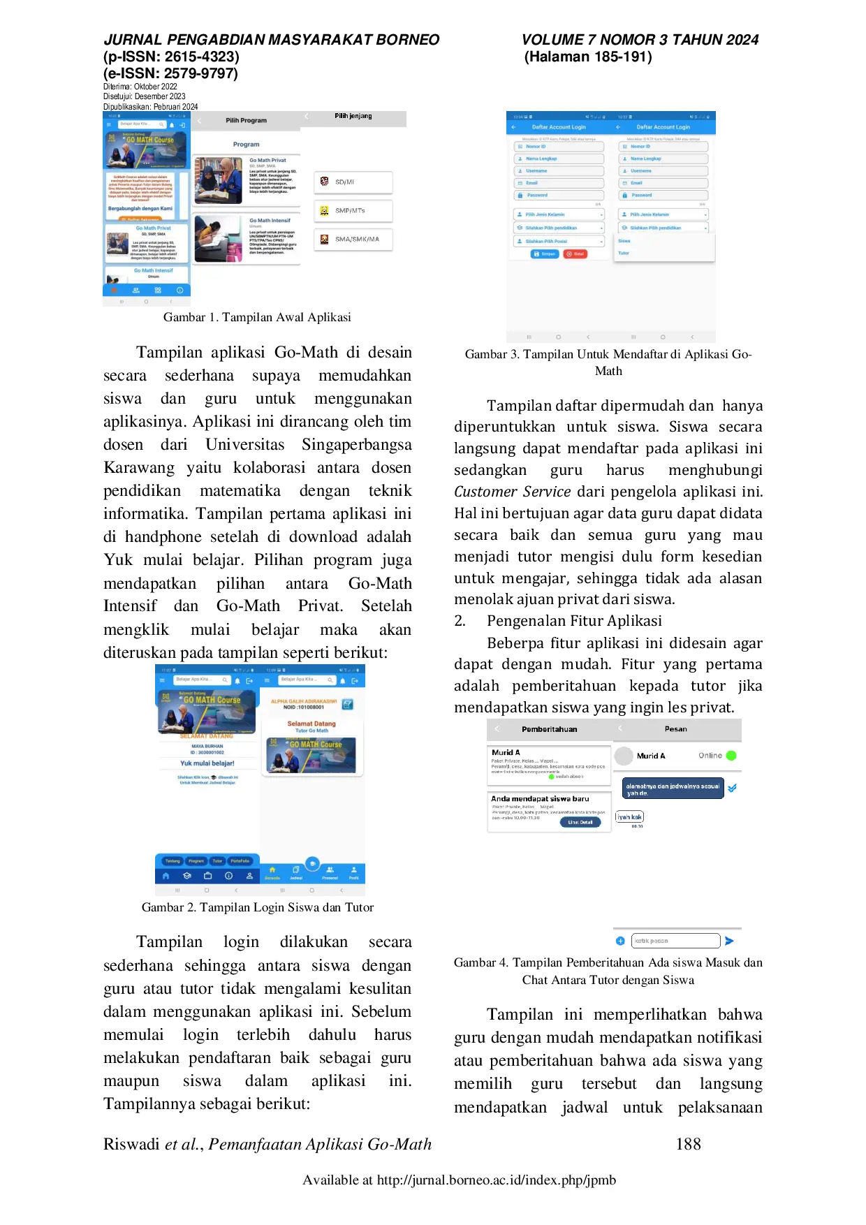 JURIS Pelatihan Penggunaan Aplikasi Go Math Dalam Memberdayakan Guru Honorer Matematika di Kecamatan Karawang Kabupaten Karawang