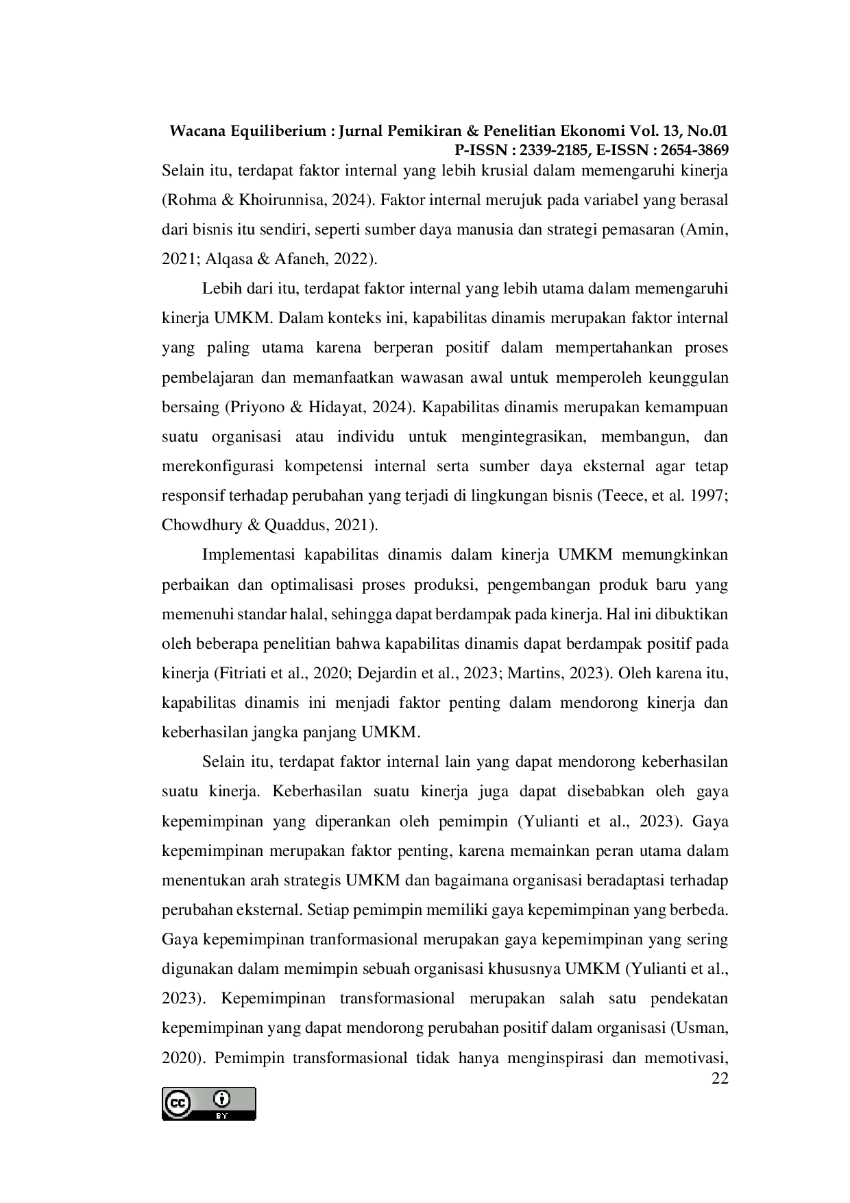 JURIS Peran Kapabilitas Dinamis Dan Kepemimpinan Transformasional Dalam Meningkatkan Kinerja UMKM Halal Di Madura