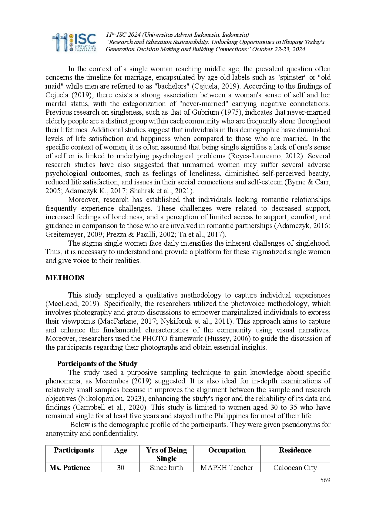 juris Through the Lens of Solitude Capturing the Realities of Singlehood Stigma Among Women