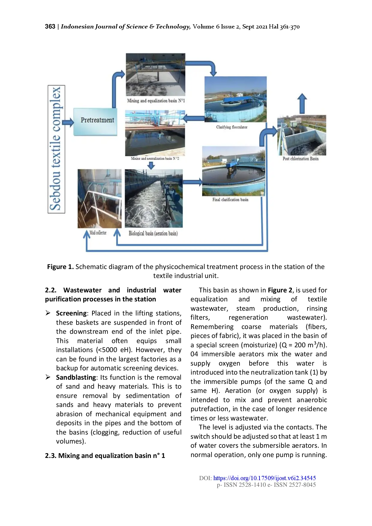 juris Physico chemical investigation of wastewater from the Sebdou Tlemcen textile complex North West Algeria