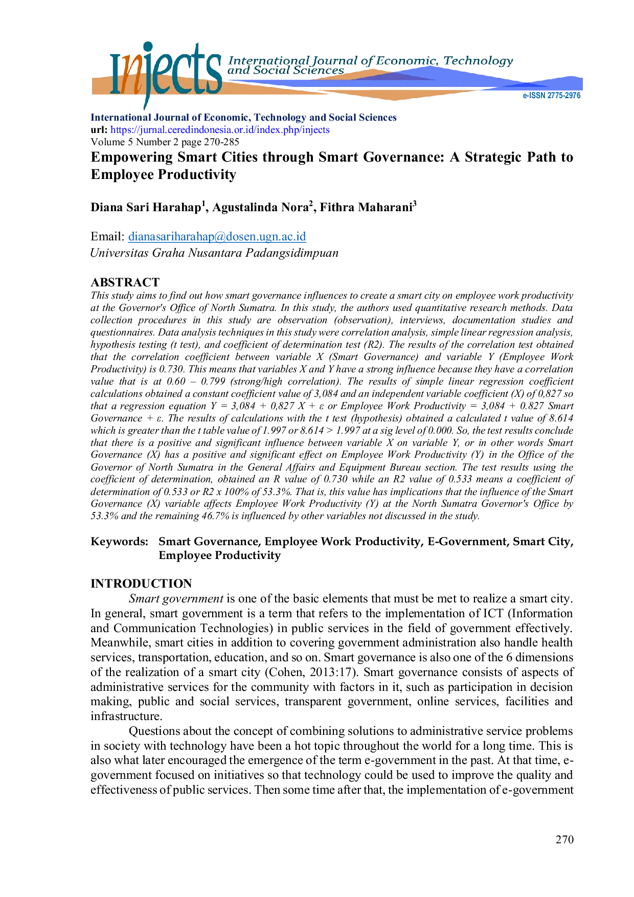JURIS Empowering Smart Cities through Smart Governance A Strategic Path to Employee Productivity