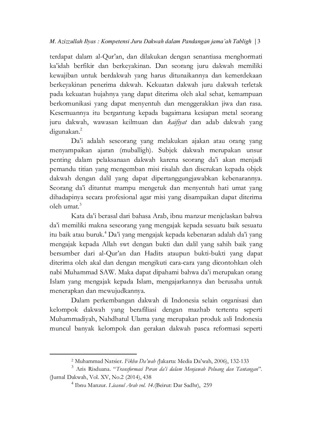 JURIS Kompetensi Juru Dakwah dalam Pandangan Jama ah Tabligh