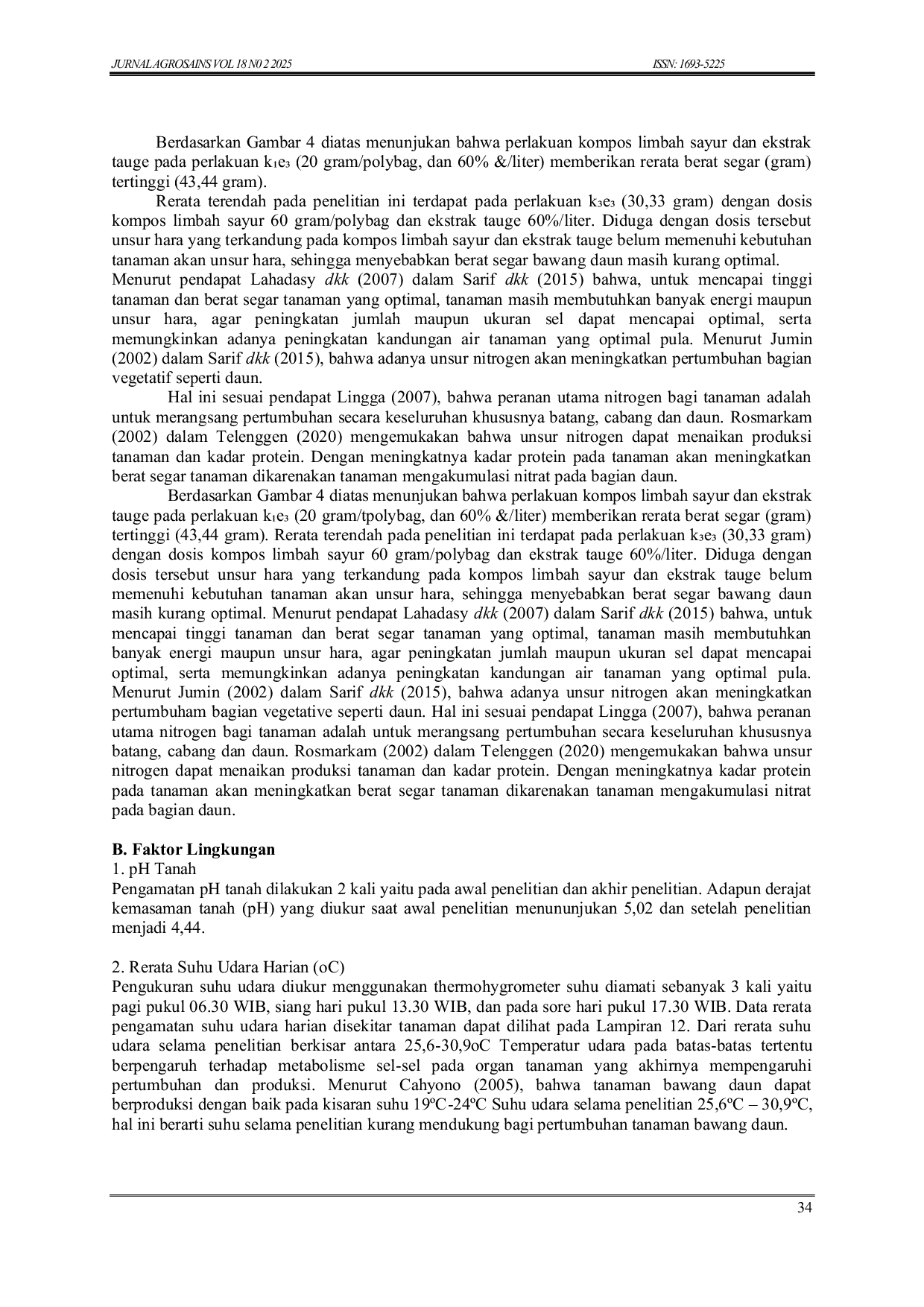 JURIS Optimalisasi Kompos Limbah Sayur dan Ekstrak Tauge untuk Meningkatkan Pertumbuhan Bawang Daun pada Tanah Aluvial