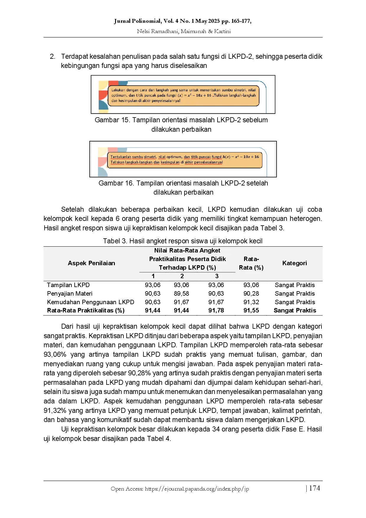 juris Lembar Kerja Peserta Didik Berbasis Problem Based Learning untuk Memfasilitasi Kecakapan Representasi Matematis Siswa