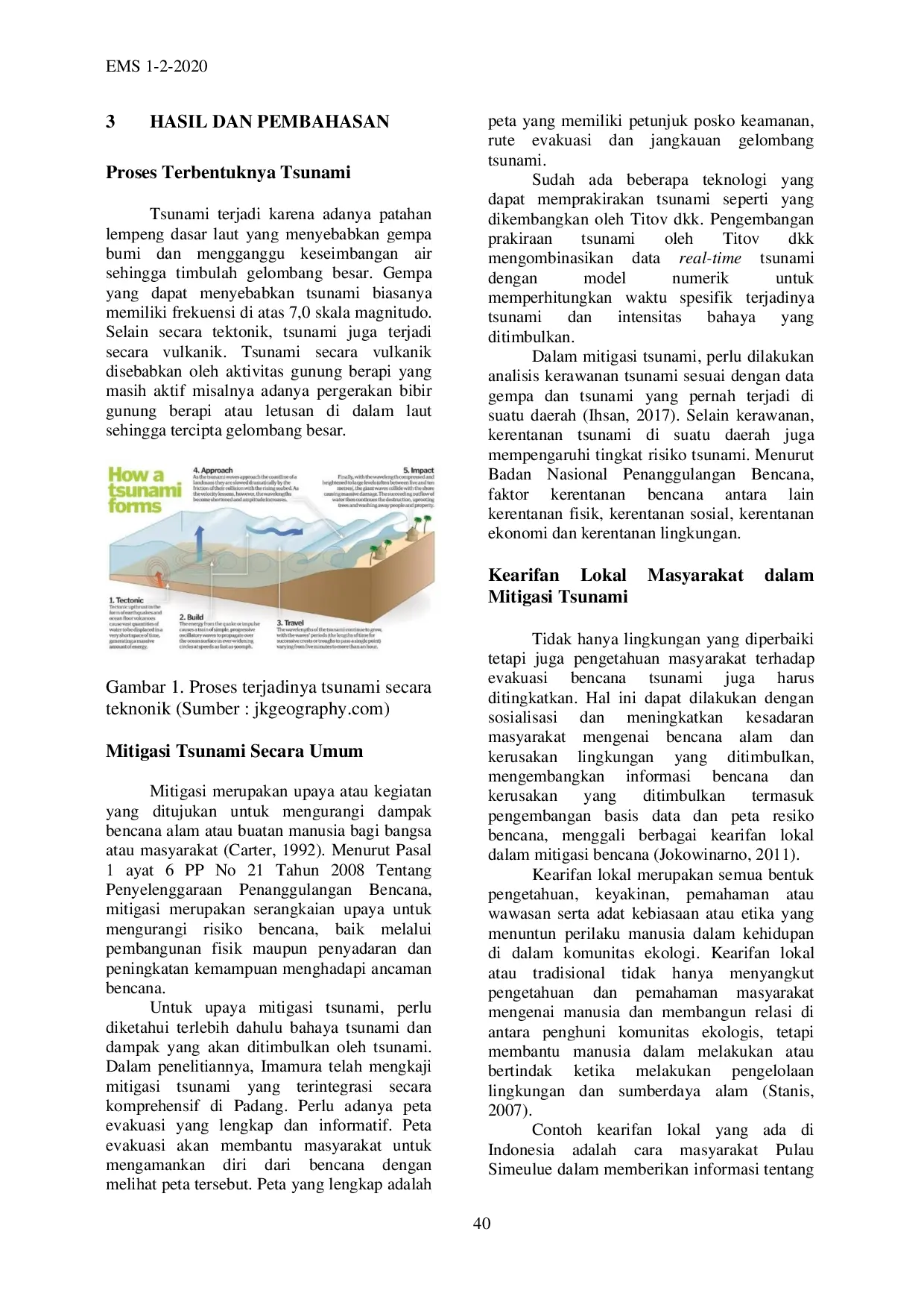 JURIS Kearifan Lokal Masyarakat Dalam Mitigasi Bencana Tsunami