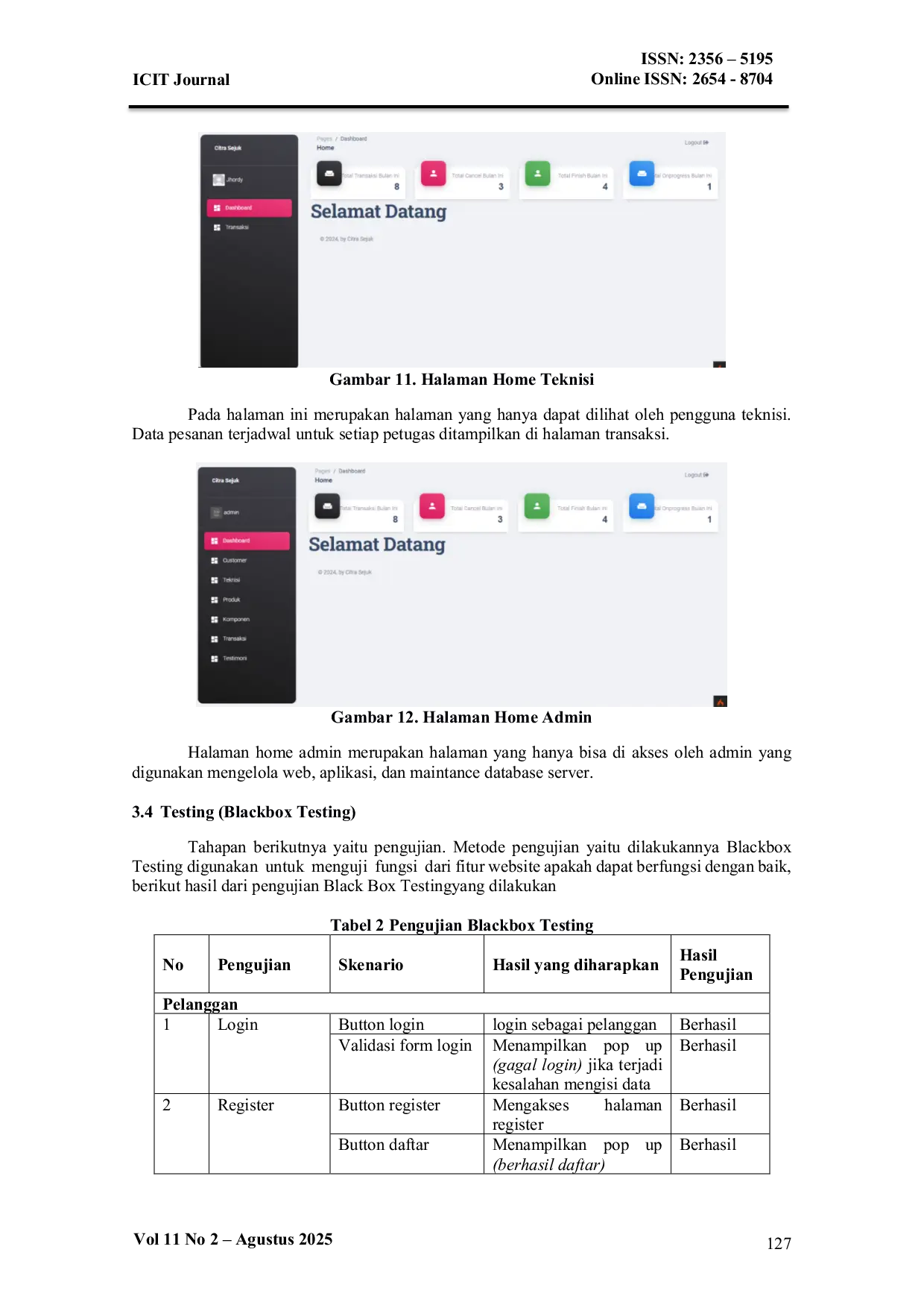 JURIS Design and Build of a Web Based Service Application in the AC Field for CV Citra Sejuk