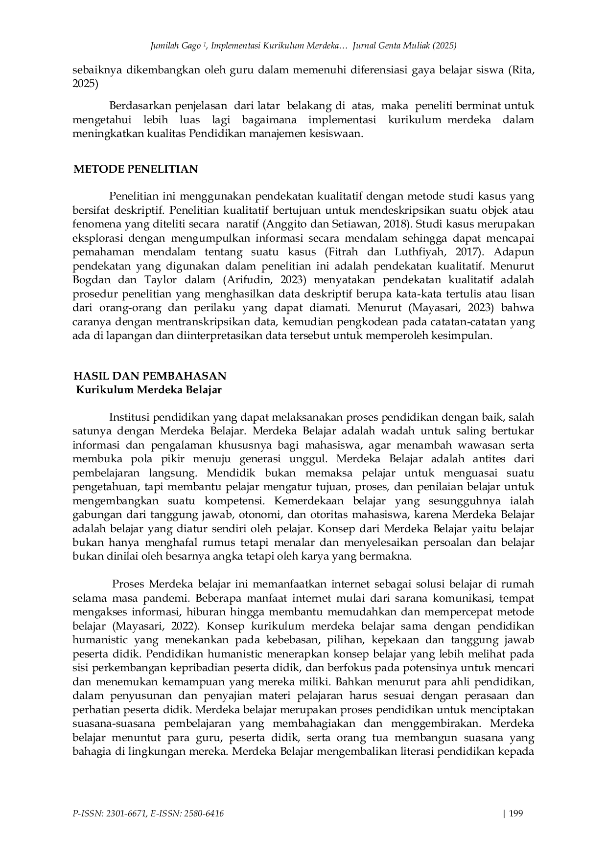 JURIS Implementasi Kurikulum Merdeka Dalam Meningkatkan Kualitas Pendidikan Manajemen Kesiswaan