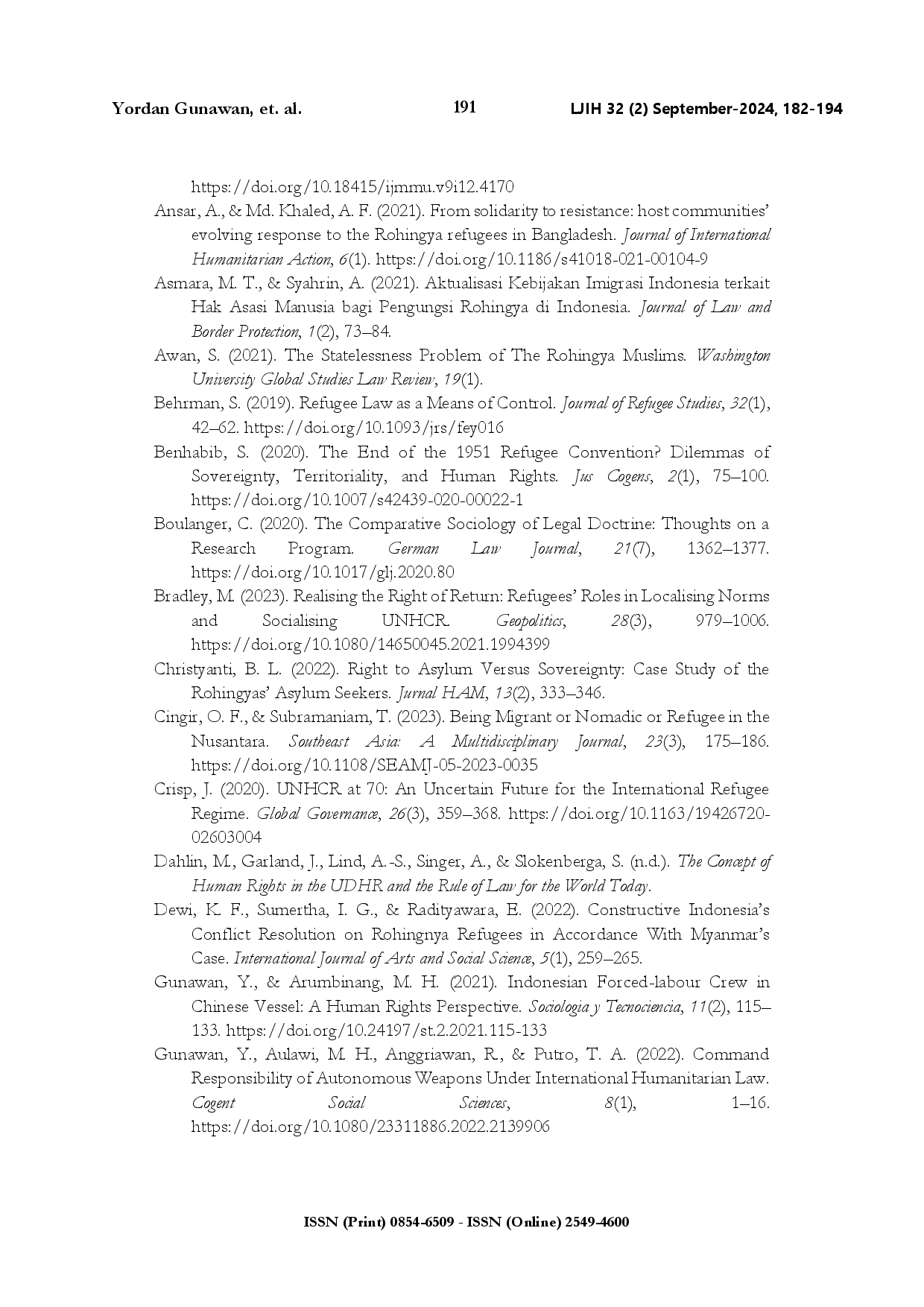 juris Indonesia s responsibility towards Rohingya refugees analysis of the 1951 Refugee Convention
