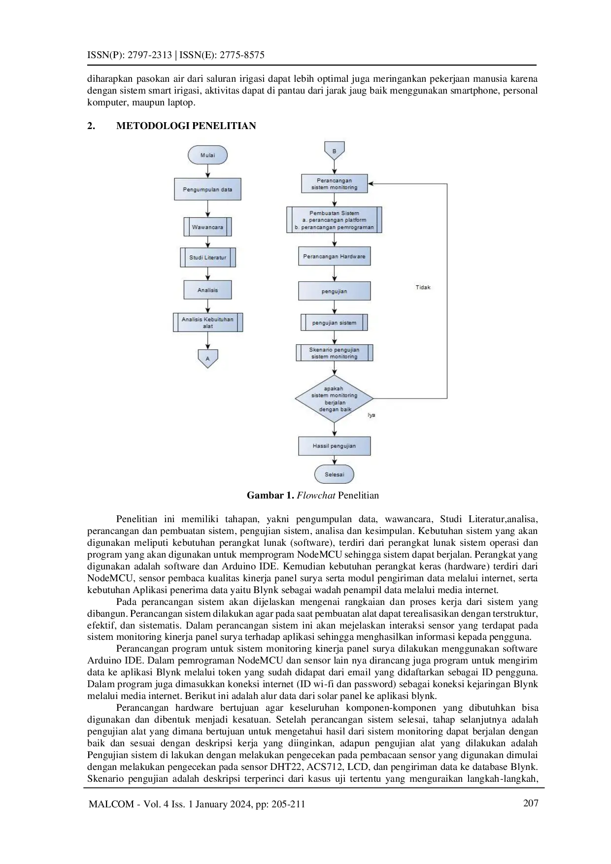 juris Sistem Monitoring Arus Listrik Berbasis Internet of Things IoT pada Solar Panel di Laboratorium Pembangkit Listrik Tenaga Surya PLTS UIN Suska Riau